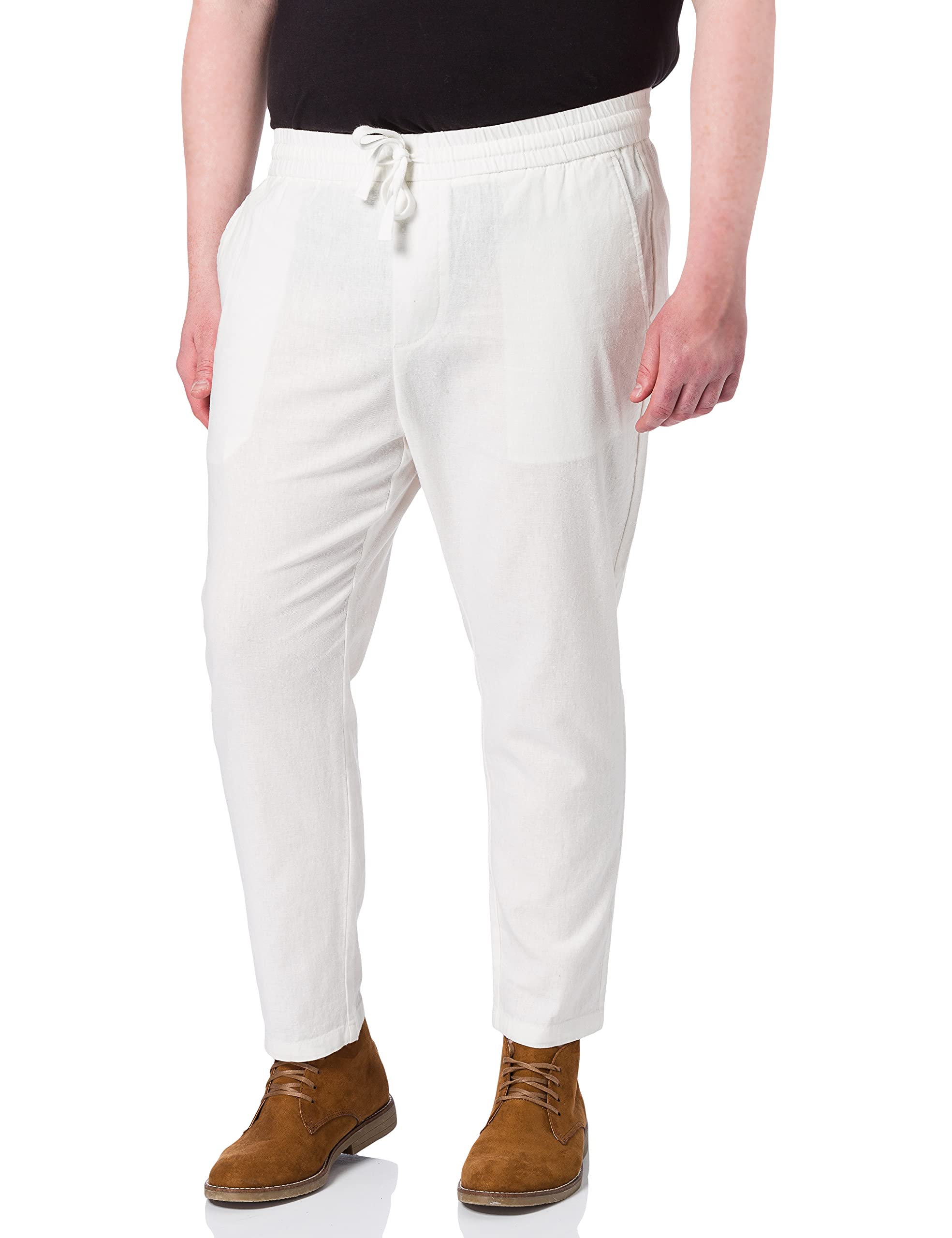mens ONSLINUS CROP LINEN MIX GW 9789 Trouser