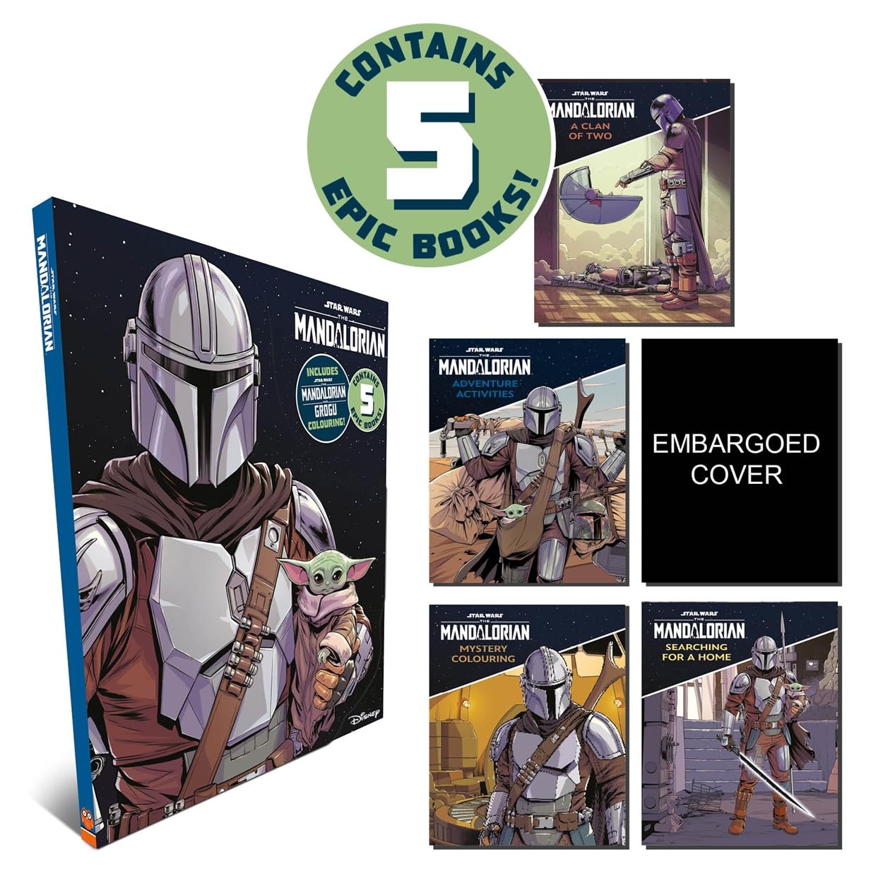 Star Wars The Mandalorian: Epic wallet containing 5 The Mandalorian and Grogu story, colouring and activity books!