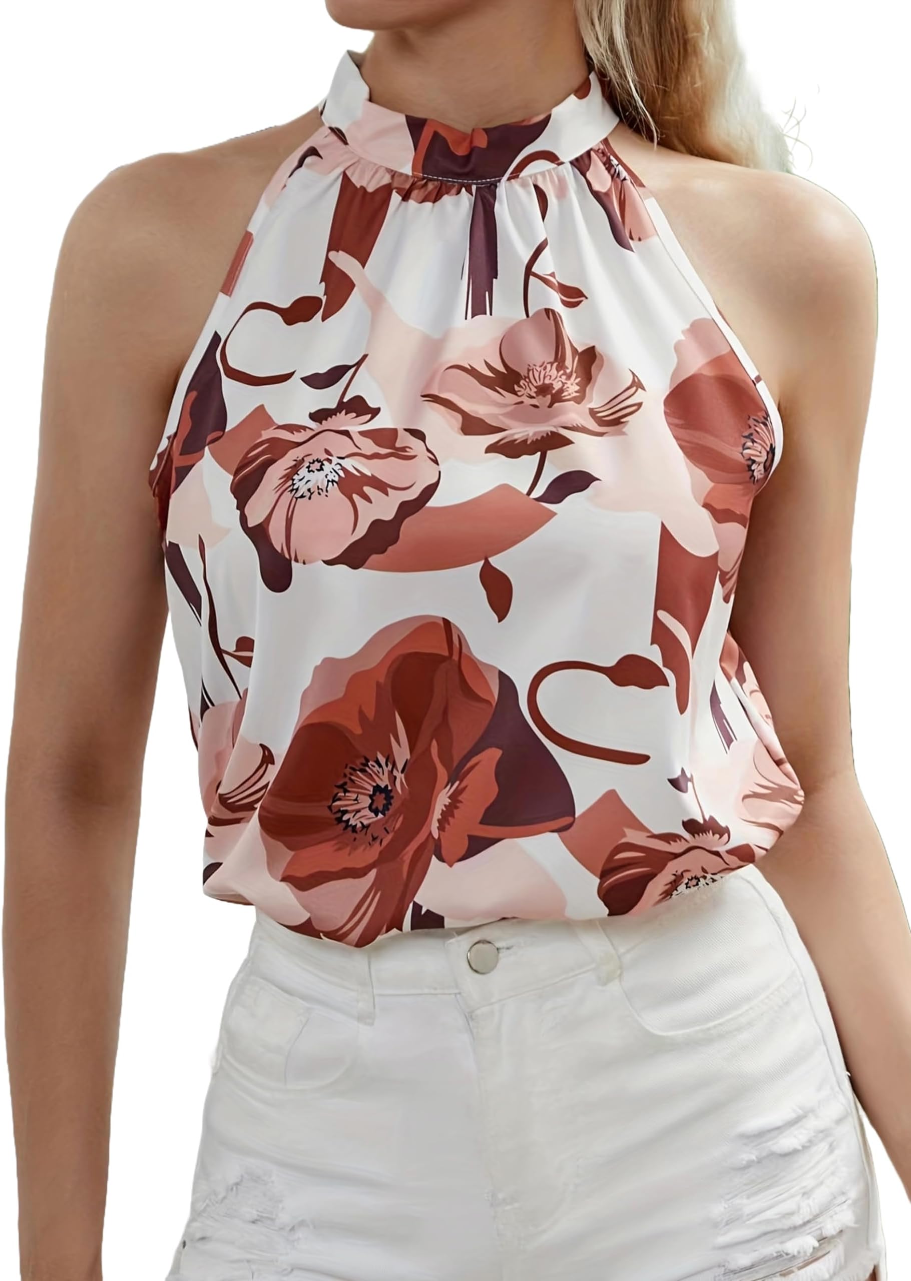 Women's Printed Rayon Shirt Top for Women | Western Shirt for Women Stylish Latest | Office Wear Crop Top Blouse(TO-04)