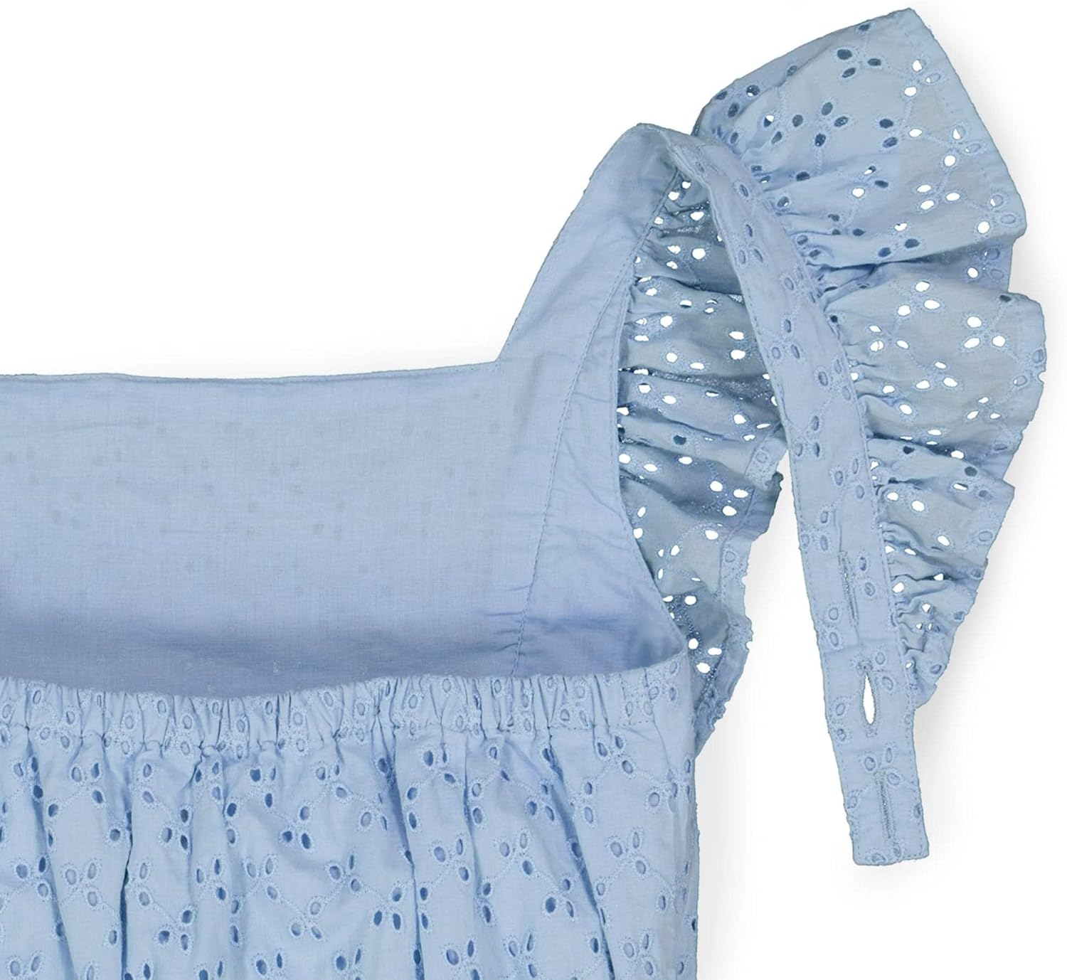 Hope & Henry Girls' Ruffle Sleeve Jumpsuit