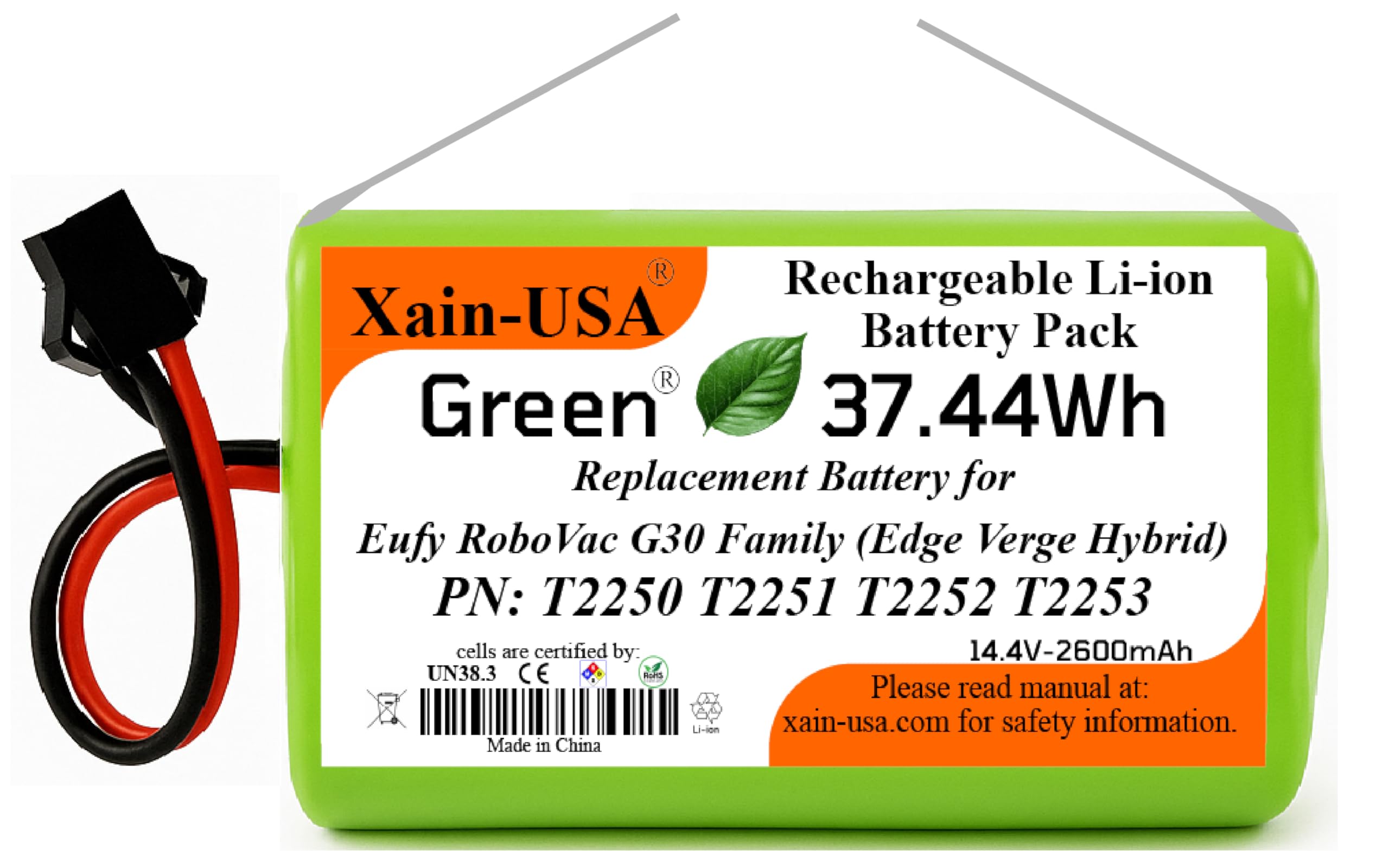 Amazon.com: Xain-USA 14.4V 2600mAh Li-ion Replacement Battery for