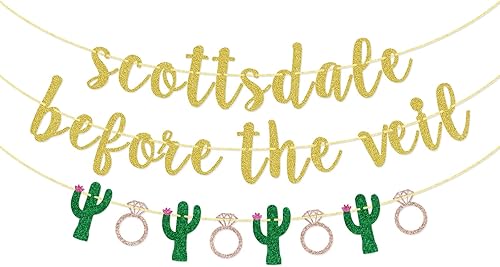 Miniatura 1 de Scottsdale Before The Veil Banner, pancarta de cactus de despedida de soltera, decoración de despedida de soltera para decoraciones de despedida de