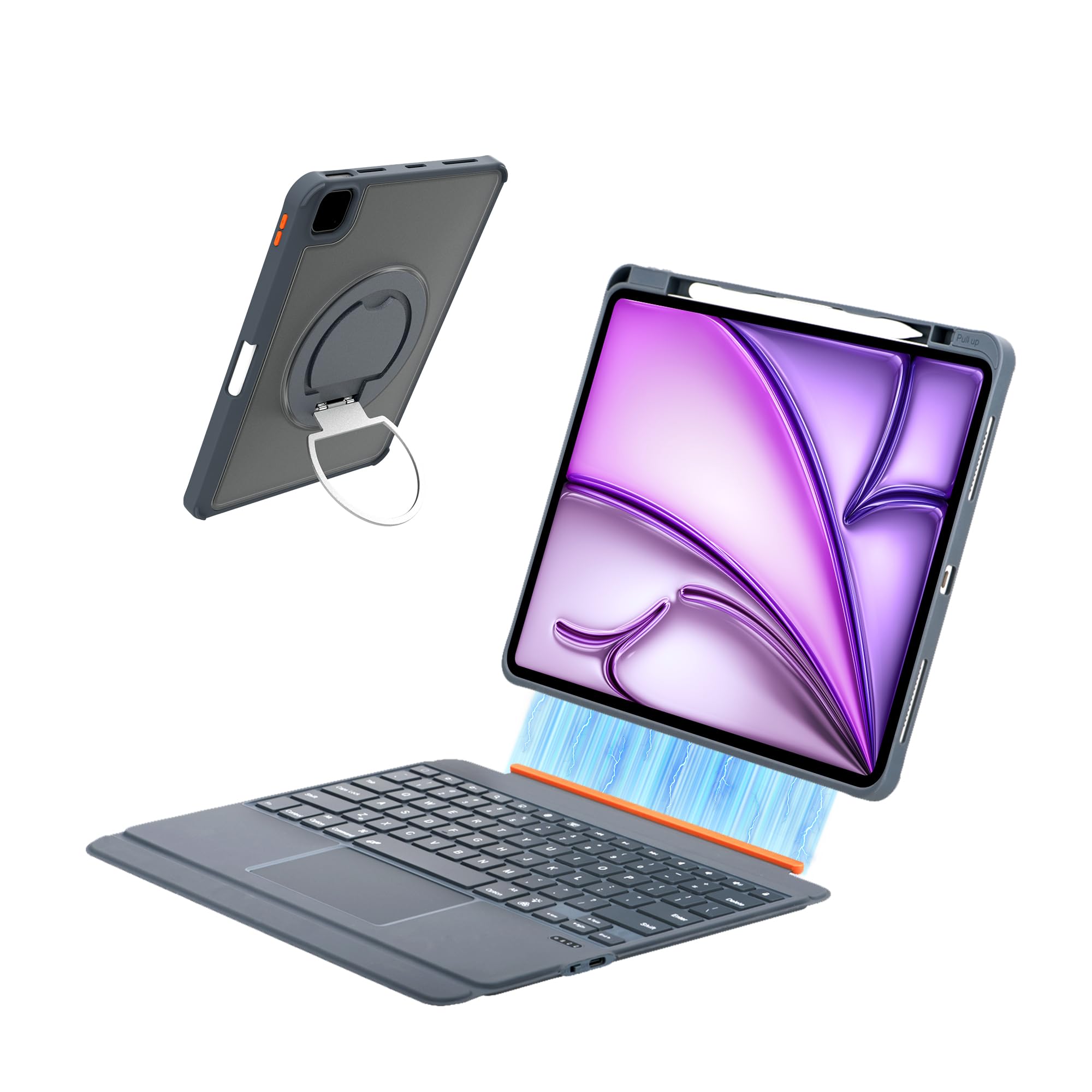 Clavier magnétique pour iPad Pro 12,9 pouces rétroéclairé avec pavé tactile - 8