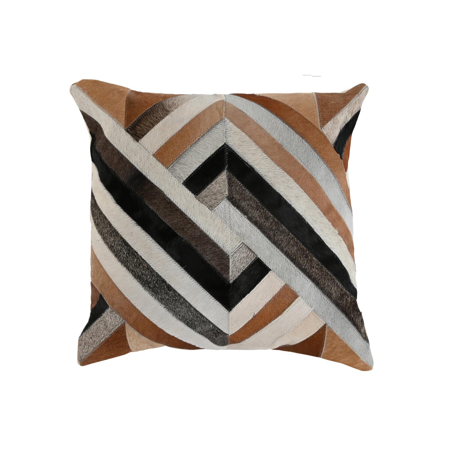 Coussin de soutien 40x40 cm déhoussable en cuir et polyester avec zip