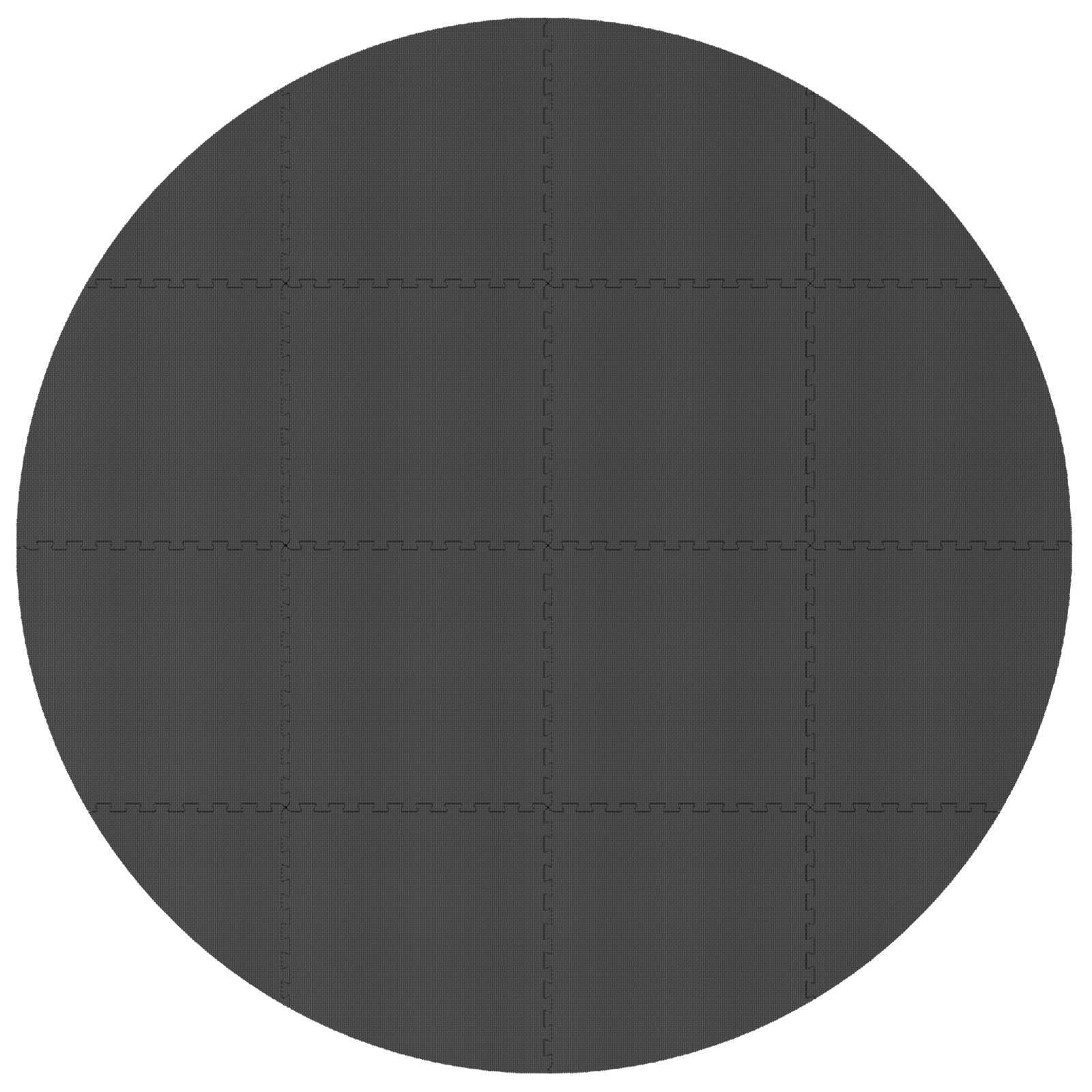 vidaXL Tapete para Piscina 16 uds. Ø 235 cm Redondo Espuma EVA Negro