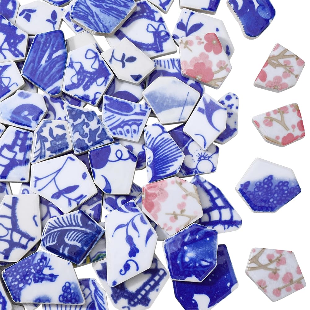 Azulejos de mosaico de cerámica de porcelana a granel con formas aleatorias de 500g