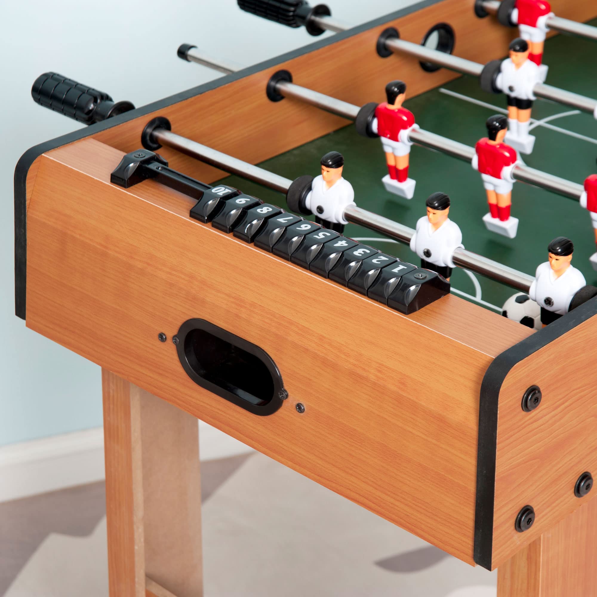 HOMCOM Calcio Balilla Professionale per Bambini e Adulti Aste 92x46x78cm | in Legno, MDF