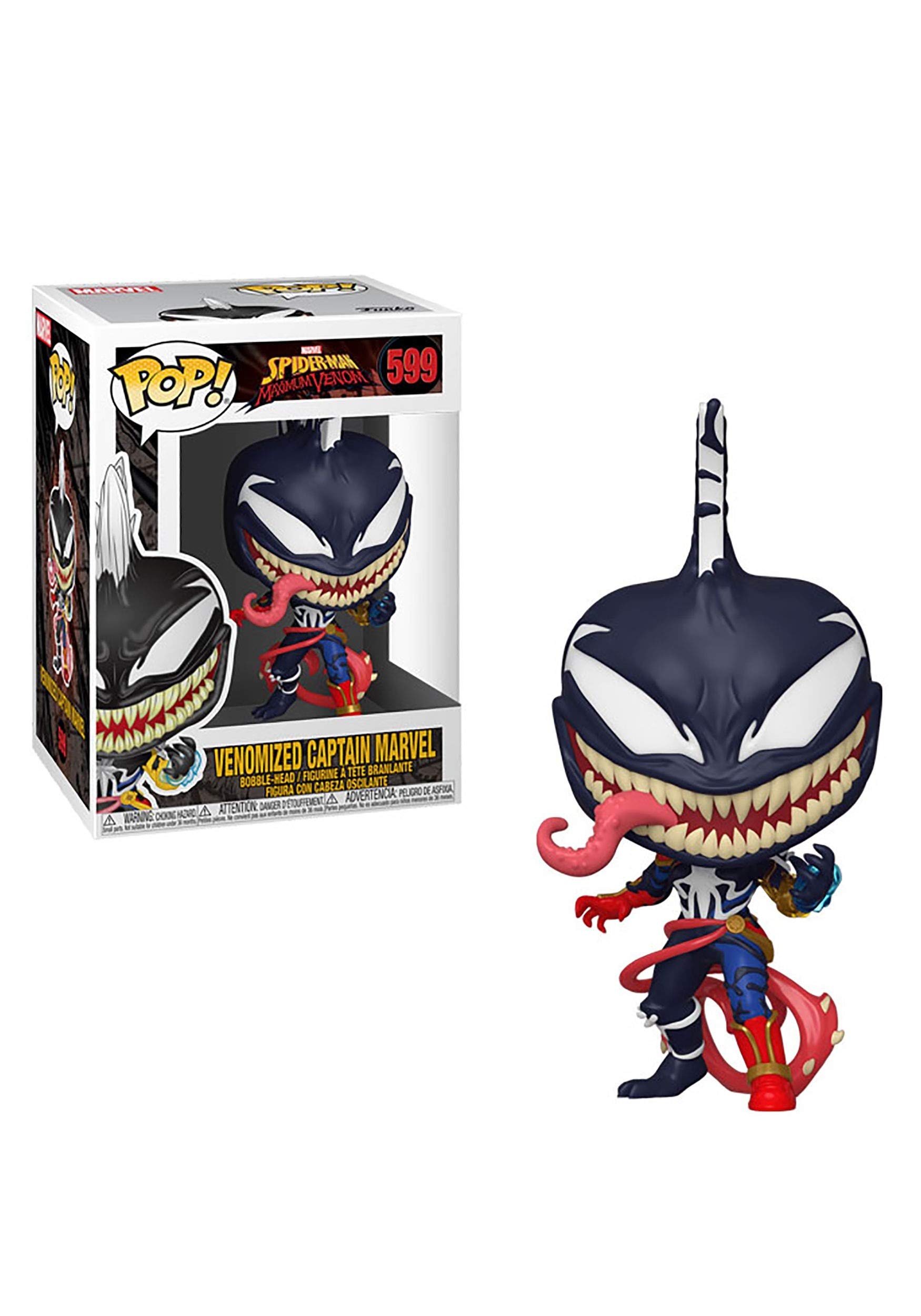 Amazon.com: Pop Venomized Captain Marvel Vinyl Figure : Toys