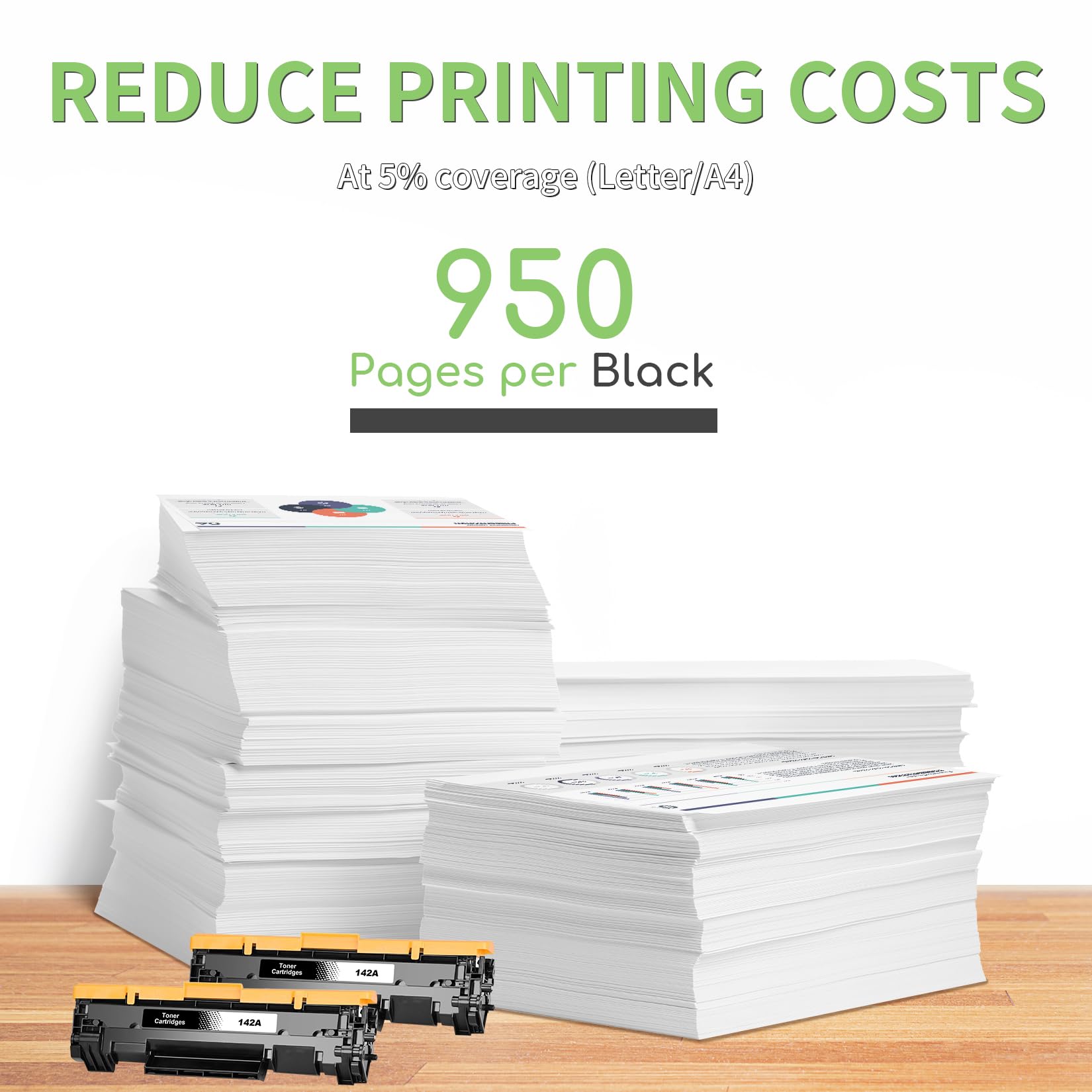 Veson 142A W1420A Mit Chip Tonerkartusche Kompatibel für HP 142A W1420A 142X W1420X für HP LaserJet MFP M140w Toner M110w M110 MFP M140 MFP M139w M139 142X W1420X (2 Schwarz ) – Bild 3