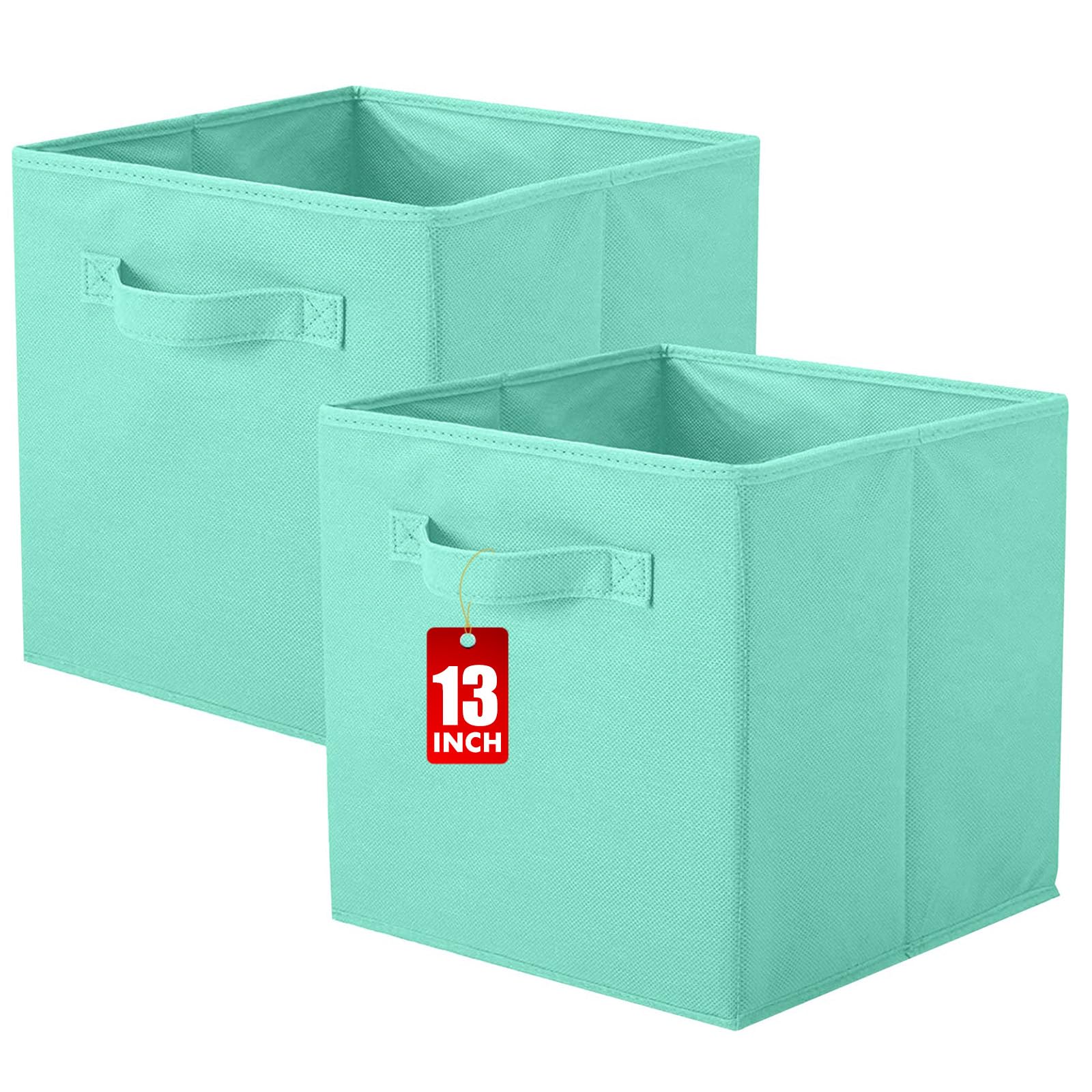 powerking Cube Storage Boxes, Foldable Fabric Storage Bins And Cloth Storage Organizer Drawer For Shelves, Closet And Toys Storage, 33 X 33 X 33 CM — image 1