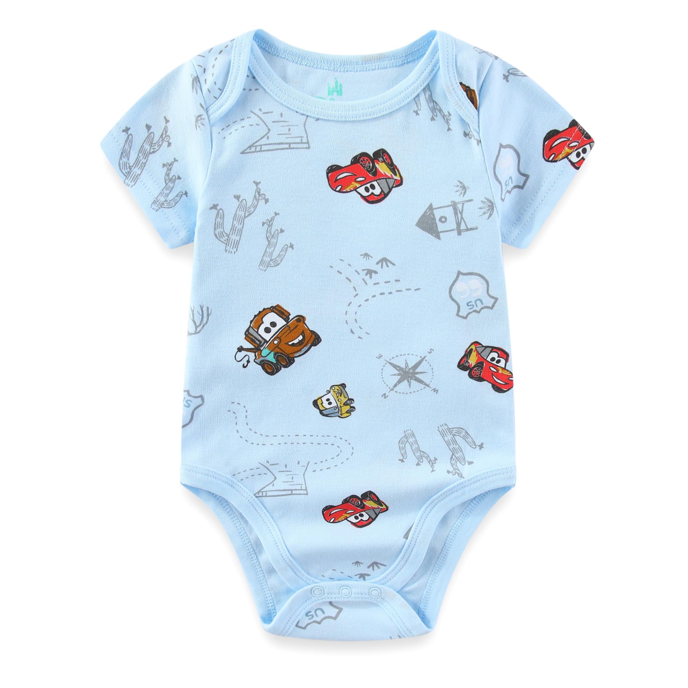 Disney Lot de 3 bodies bébé Cars