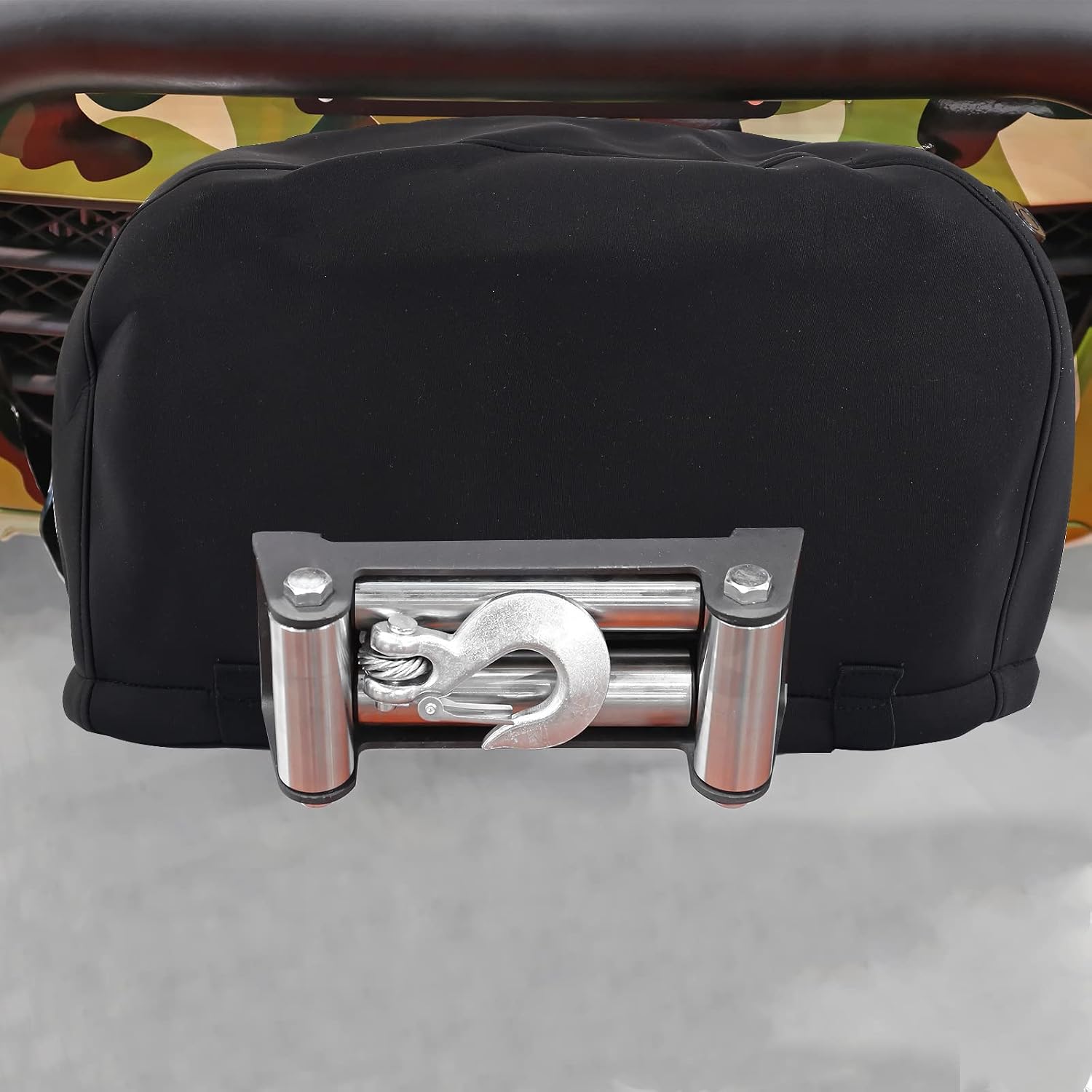 Winch Cover,Waterproof Winch Dust Cover,Heavy Duty Winch Protective Cover with Drawstring,Weather Resistant Dust Covers for Electric Winches 8000-10000 lbs