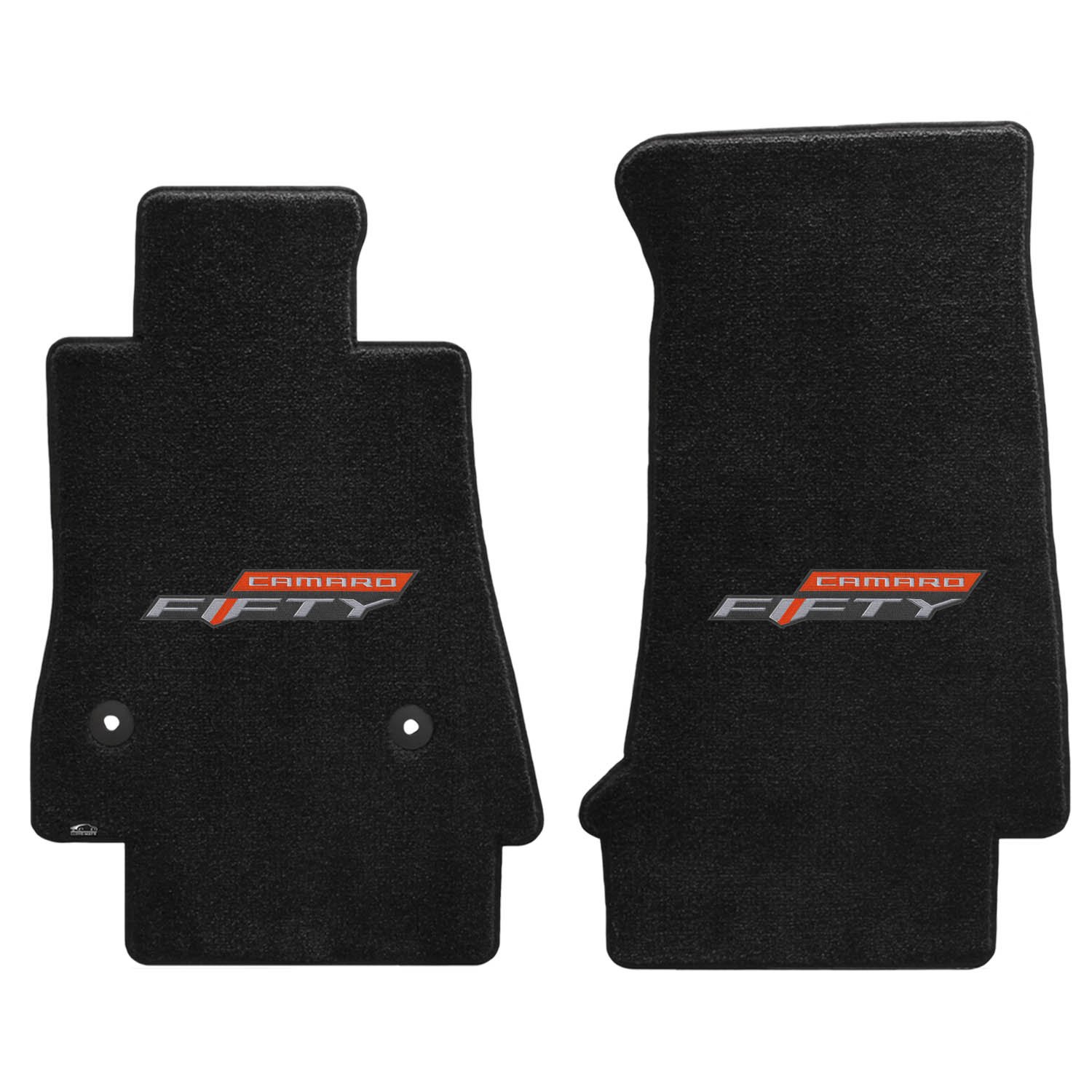 Lloyd Mats Camaro 50th Anniversary Logo Ebony Ultimat 2 Pc Mat Set (2017)