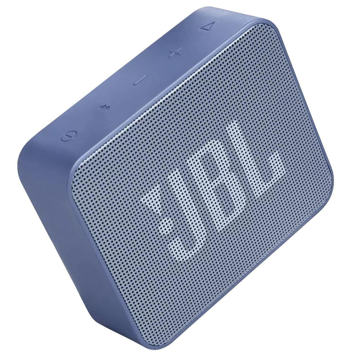 JBL GO Essential Altavoz pequeño Bluetooth, altavoz impermeable y portátil para llevar, hasta 5 horas de reproducción con una sola carga de baterÃa, azul