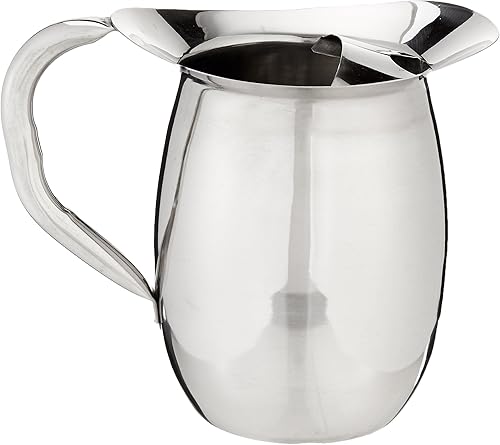 winco wpb-2C Deluxe Bell Pitcher WIce Catcher, M, Acero inoxidable