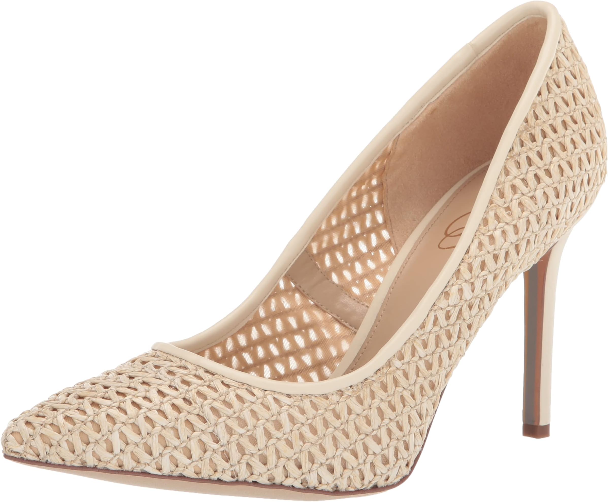 Sam EdelmanWomen's Hazel Pump, Ivory Raffia, 5