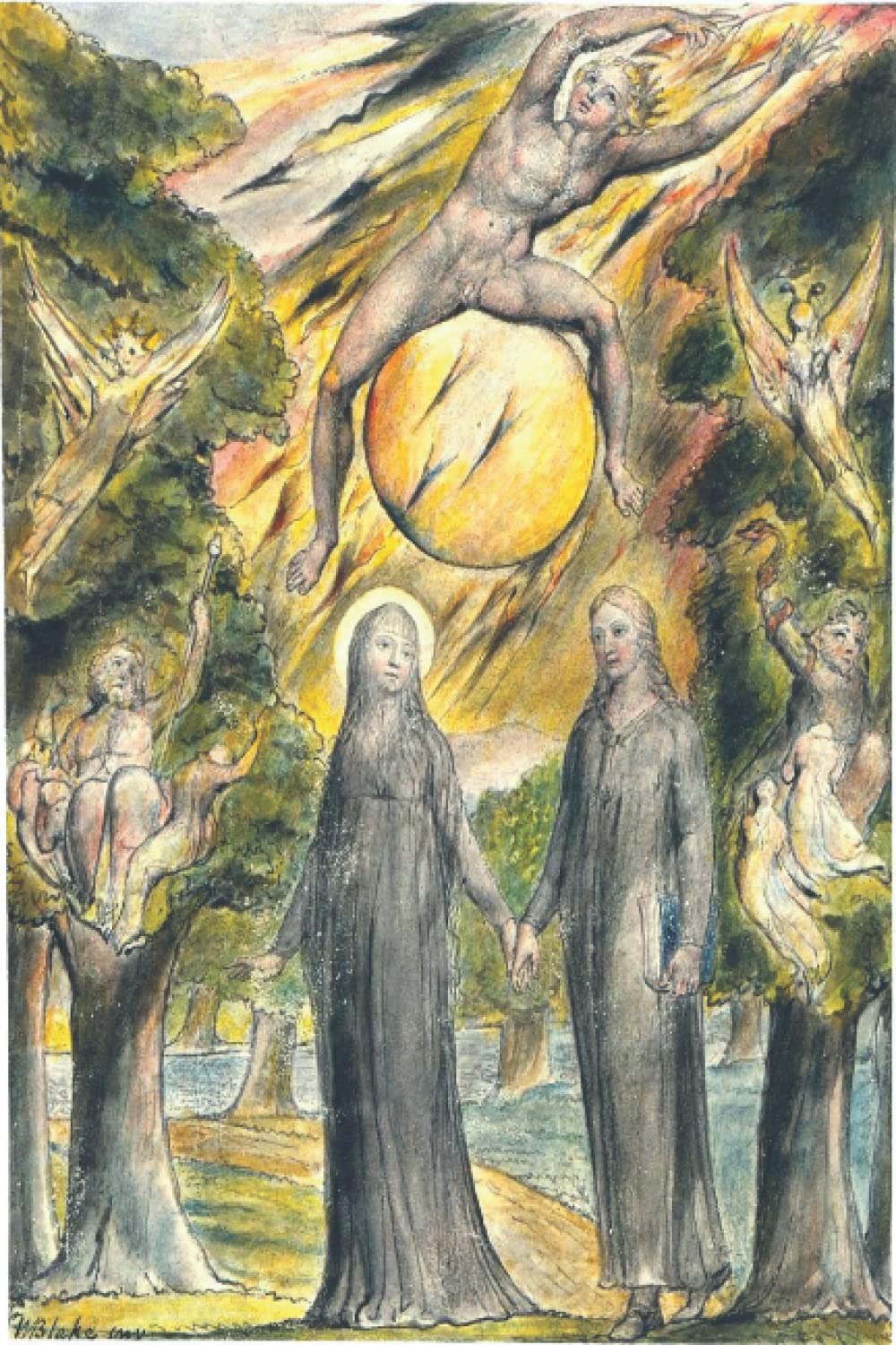 William Blake: The Sun in His Wrath - 6x9' Lined Notebook
