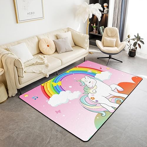 Miniatura 7 de Erosebridal Alfombra de cola de sirena para sala de estar, alfombras lavables Kawaii de animales marinos náuticos de 3 x 5 pies, alfombra de escamas