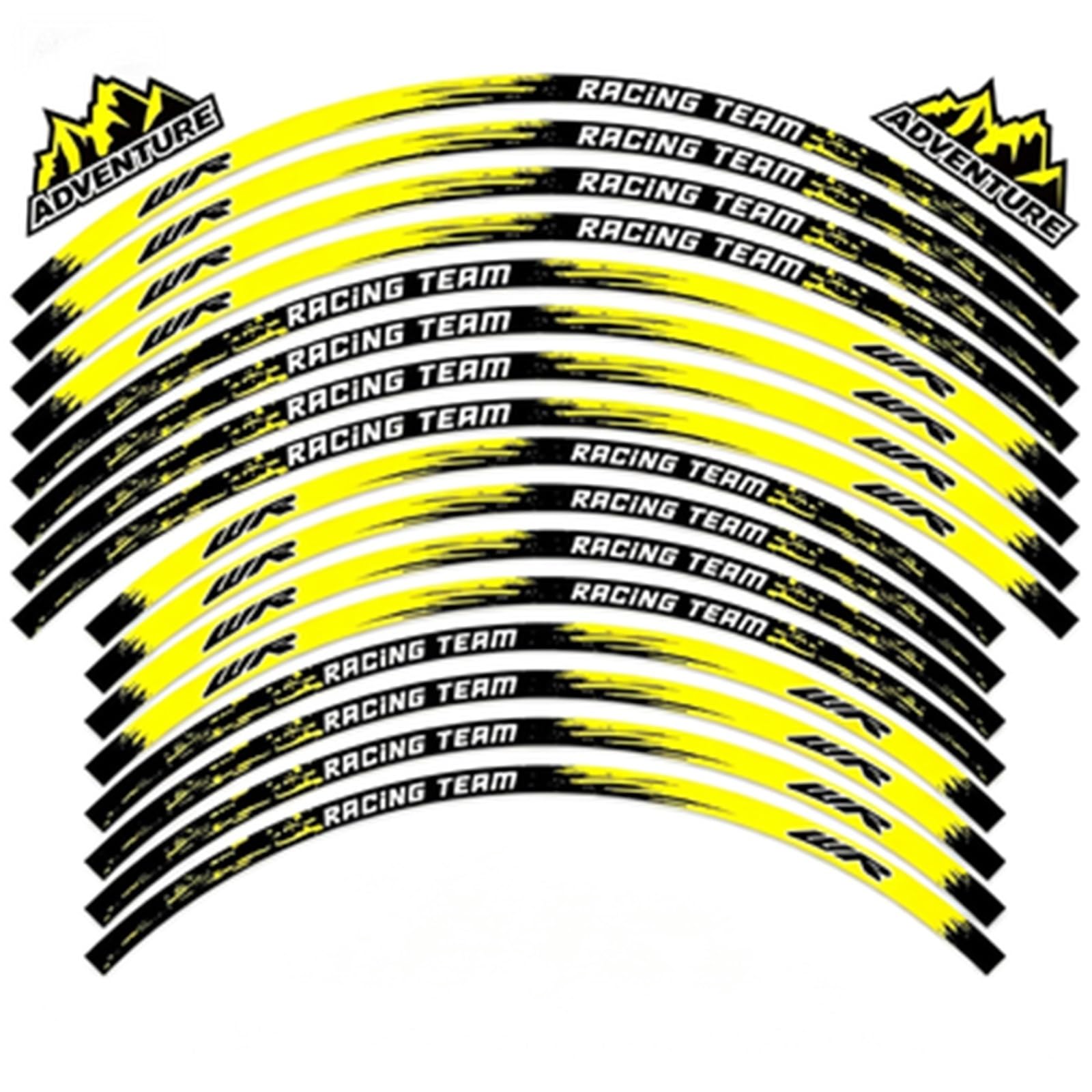 Motorcycle Wheel Sticker Reflective Rim Stripe Decals 21"/18" for WR250R WR250F WR450F WR 250R 250F 450F Wheel Rim Sticker(Color1)