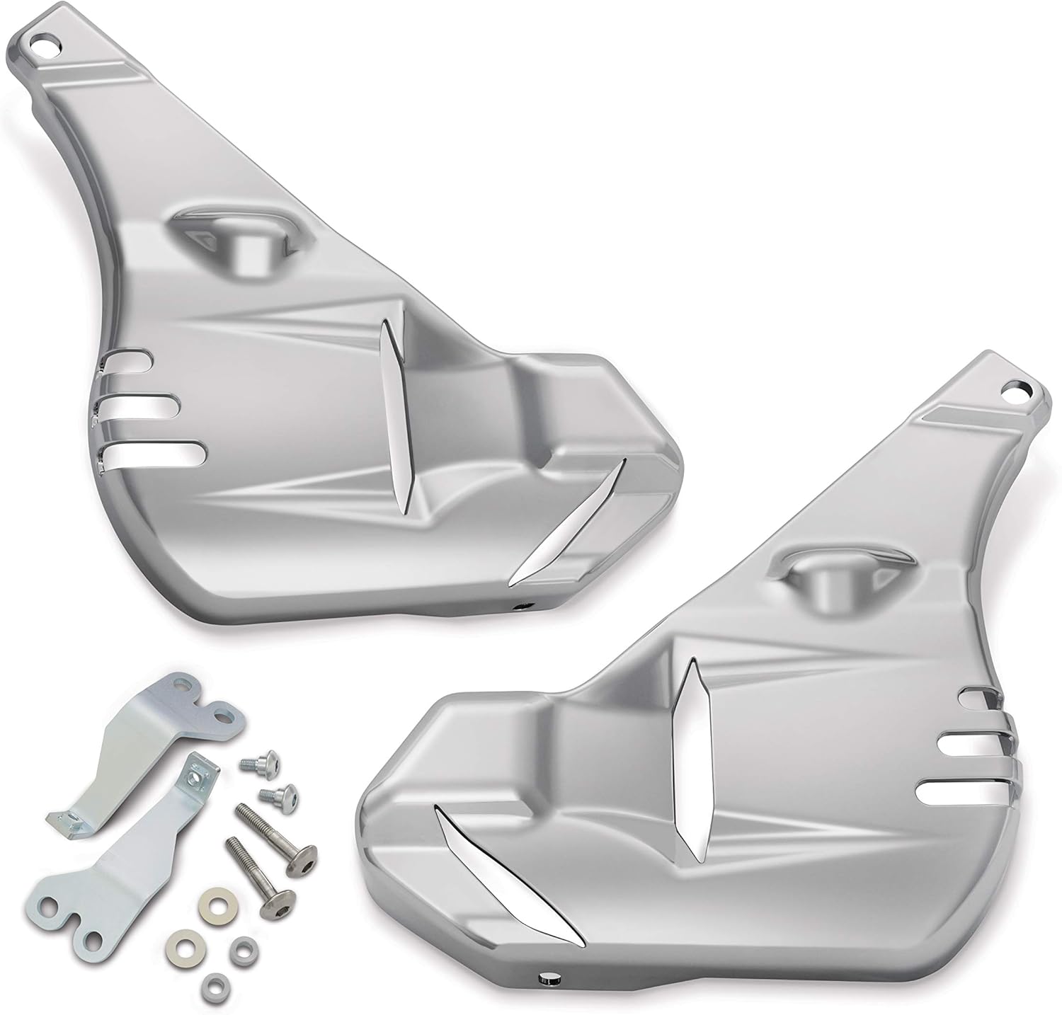Show Chrome Accessories (52-943 GT Chrome Motorcycle Caliper Covers for Honda Goldwing 2018+ GL1800