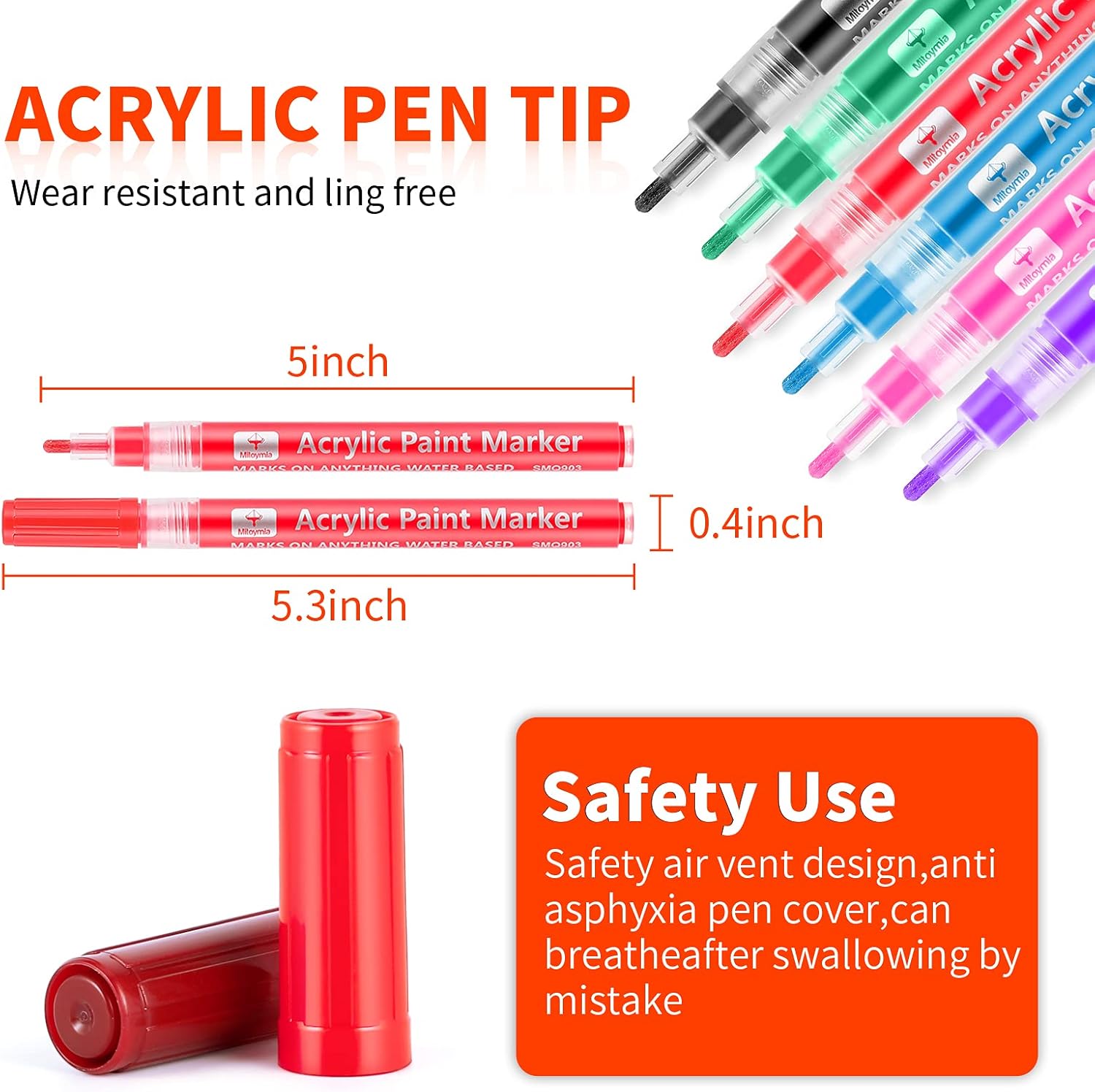 Mitoymia Pennarelli: Kit 16 Marqueurs Acryliques pour Art & Décoration - Description