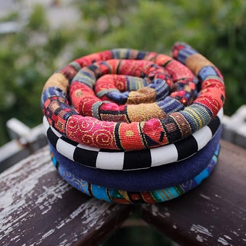 Miniatura 8 de Lazo para el cabello con cierre en espiral, accesorios para rastas, liga para el cabello flexible para mujeres y hombres con cabello grueso