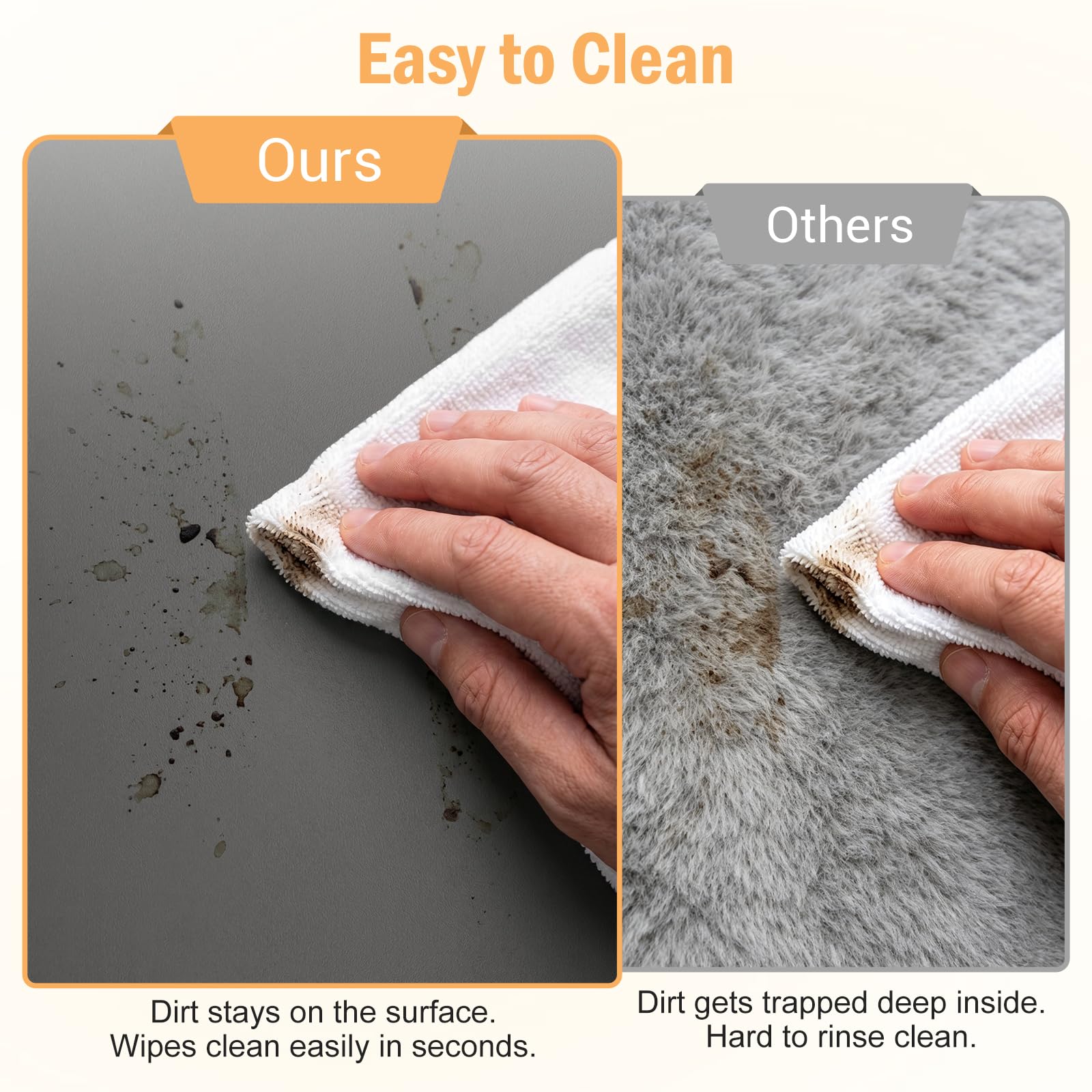 LIMNUO Alfombra de Baño, Tapete para Baño, Alfombras Absorbentes de Secado Rápido, Alfombras Antideslizantes y Antimoho para Tina, Inodoro y Ducha (Dark Grey, 60X120cm)