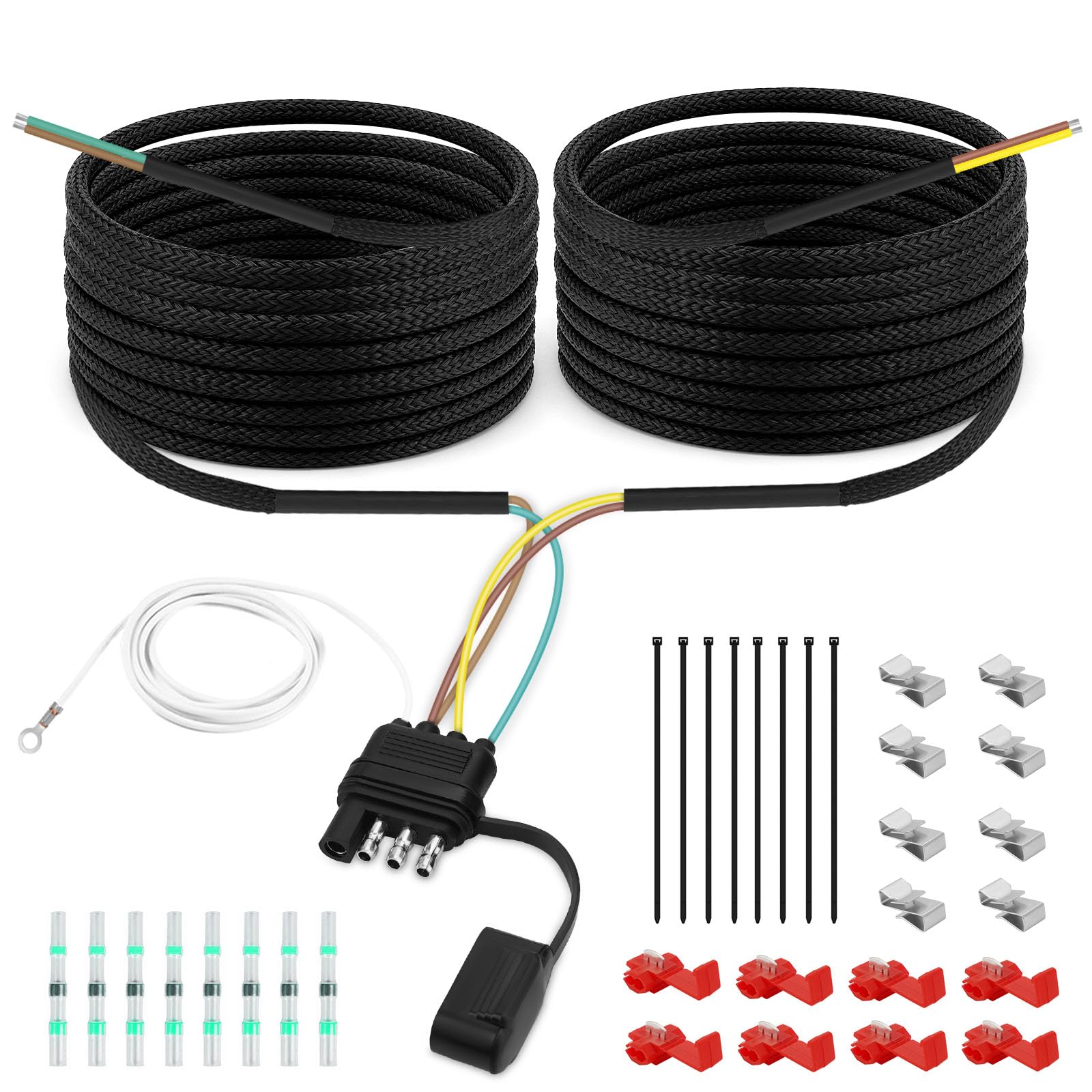 35FT 4 Pin 5 Wire Trailer Wiring Harness Kit