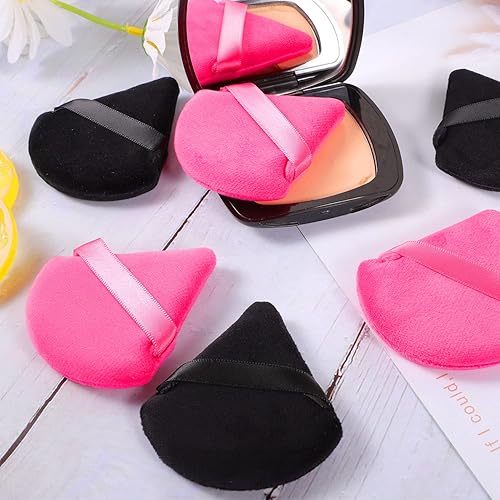 Miniatura 24 de 6 esponjas de maquillaje triangulares, esponja de maquillaje suave, para polvo facial, base cosmética, herramienta de maquillaje, relleno