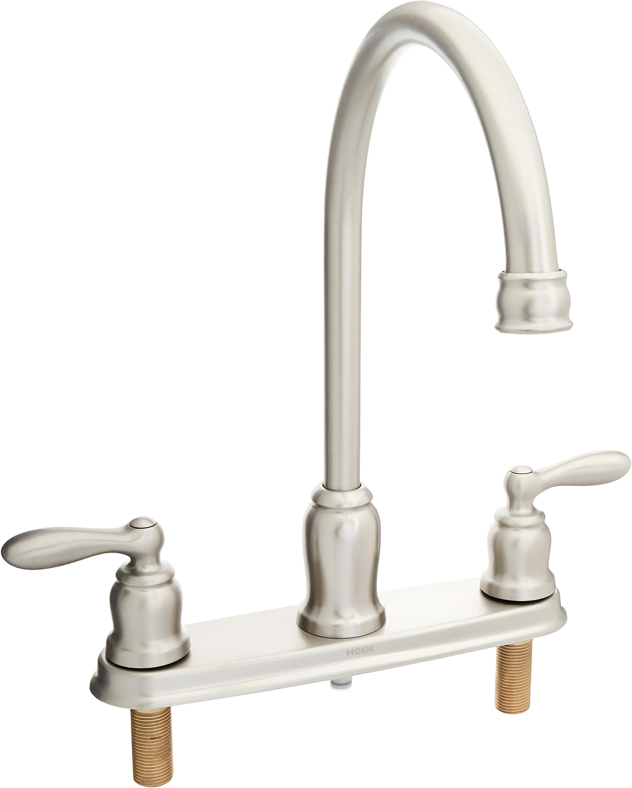 Moen CA87000SRS Banbury Two Handle Stainless Steel Kitchen Faucet Side