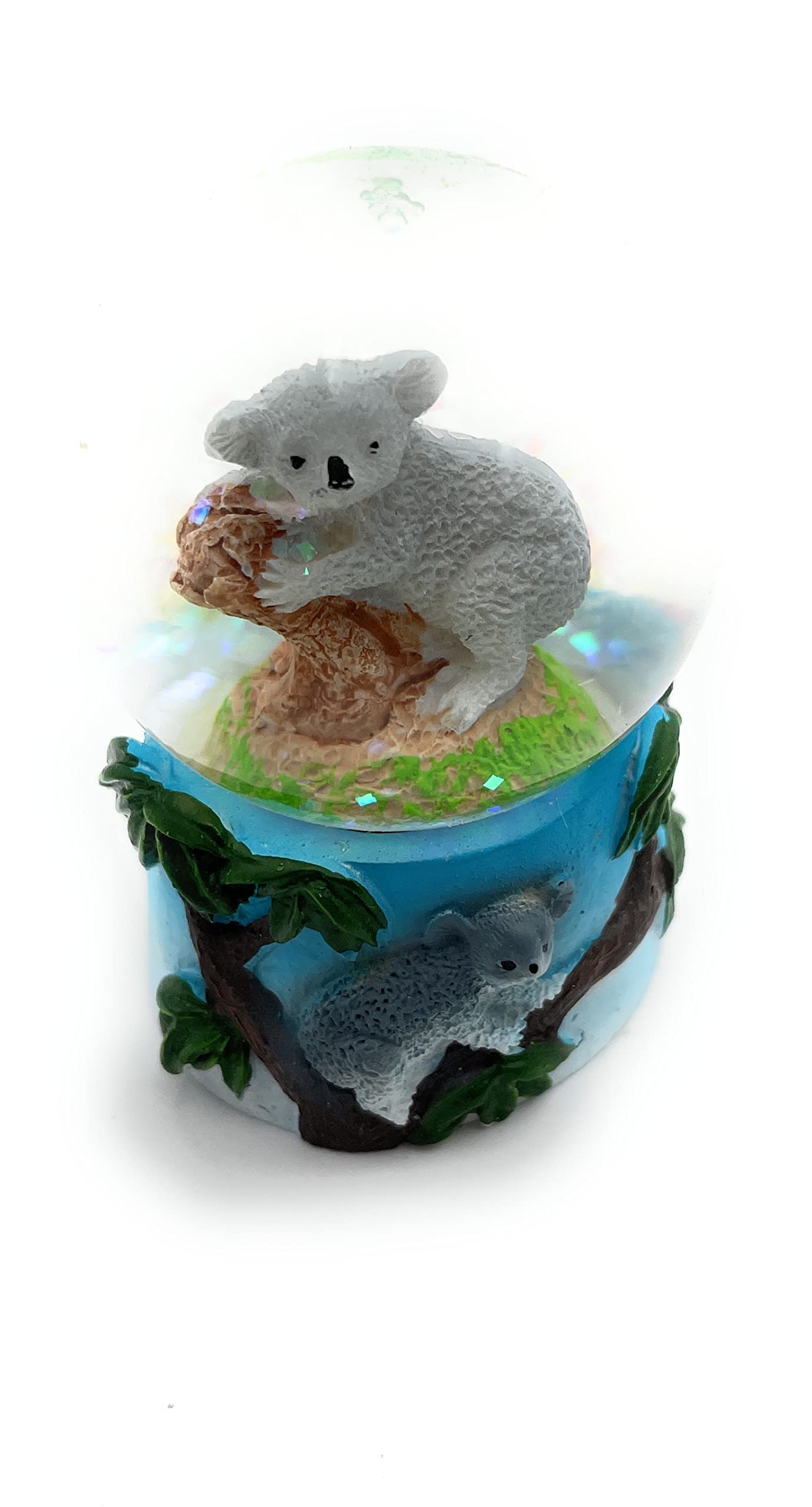 Onwomania Koala Bear Cute Height 6.5 cm Snow Globe Glitter Ball Shake Ball Multicoloured