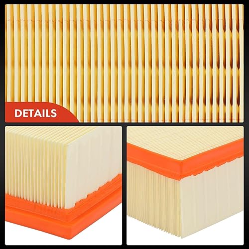 Miniatura 7 de A-Premium Filtro de aire de motor de 2 piezas compatible con Audi A3, A3 Quattro, Q3, S3, TT Quattro y Volkswagen Arteon, Golf, GTI, Jetta, Tiguan,