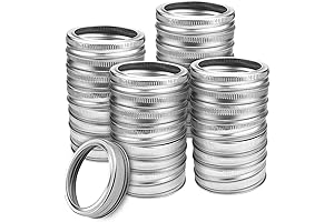 40 Pieces Regular Mouth Mason Jar Replacement Rings: Essential for Hassle-Free Canning and Storage