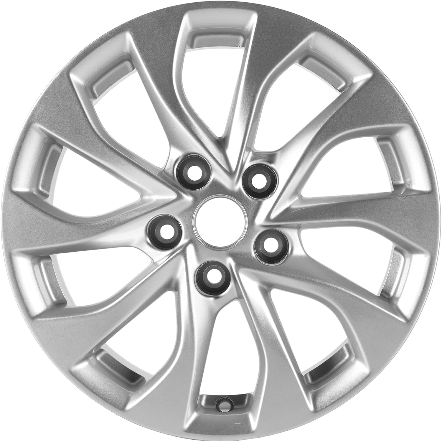 16Inch 16x6.5 inch Silver Replacement Aluminum Alloy Wheel Rims Fit for 2016 2017 2018 2019 Nissan Sentra, ALY62756U20N, Direct Fit Replacement OEM Wheel Rim