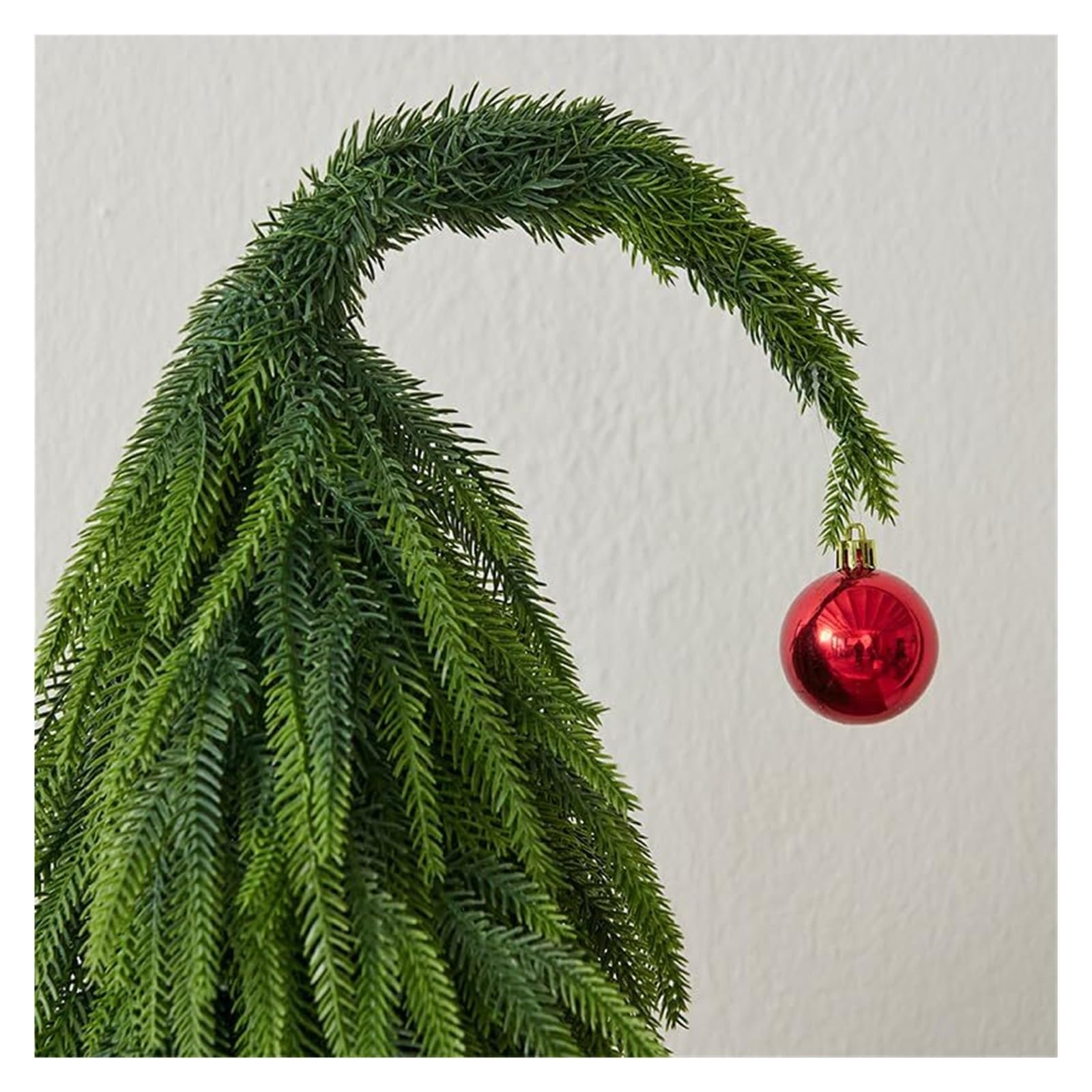 Piccolo albero di Natale artificiale da tavolo, albero di Natale verde, con base in legno for decorazioni for la casa e l'ufficio albero di natale