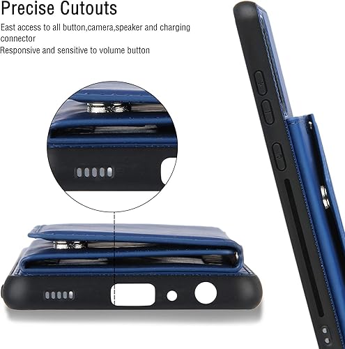 Miniatura 6 de Funda compatible con Tecno Camon 17P, función atril de piel sintética con ranura para tarjetas, compatible con Tecno Camon 17P Case 2 en 1, funda