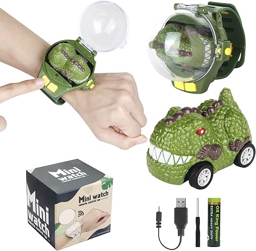 Nuevo mini reloj de automóvil a control remoto 2022 para niños y niñas, 2.4 GHz desmontable de carreras de 2.4 GHz, reloj de pulsera con carga USB,