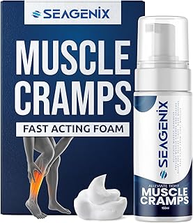 Relief for Muscle Cramps Foam - Fast-Acting for Spasms and Leg Soreness - Magnesium Sulfate - Stop Prevent Cramps - All Natural Rehab Recovery - Legs, Calves, Neck, Back, Joint Pain Relief