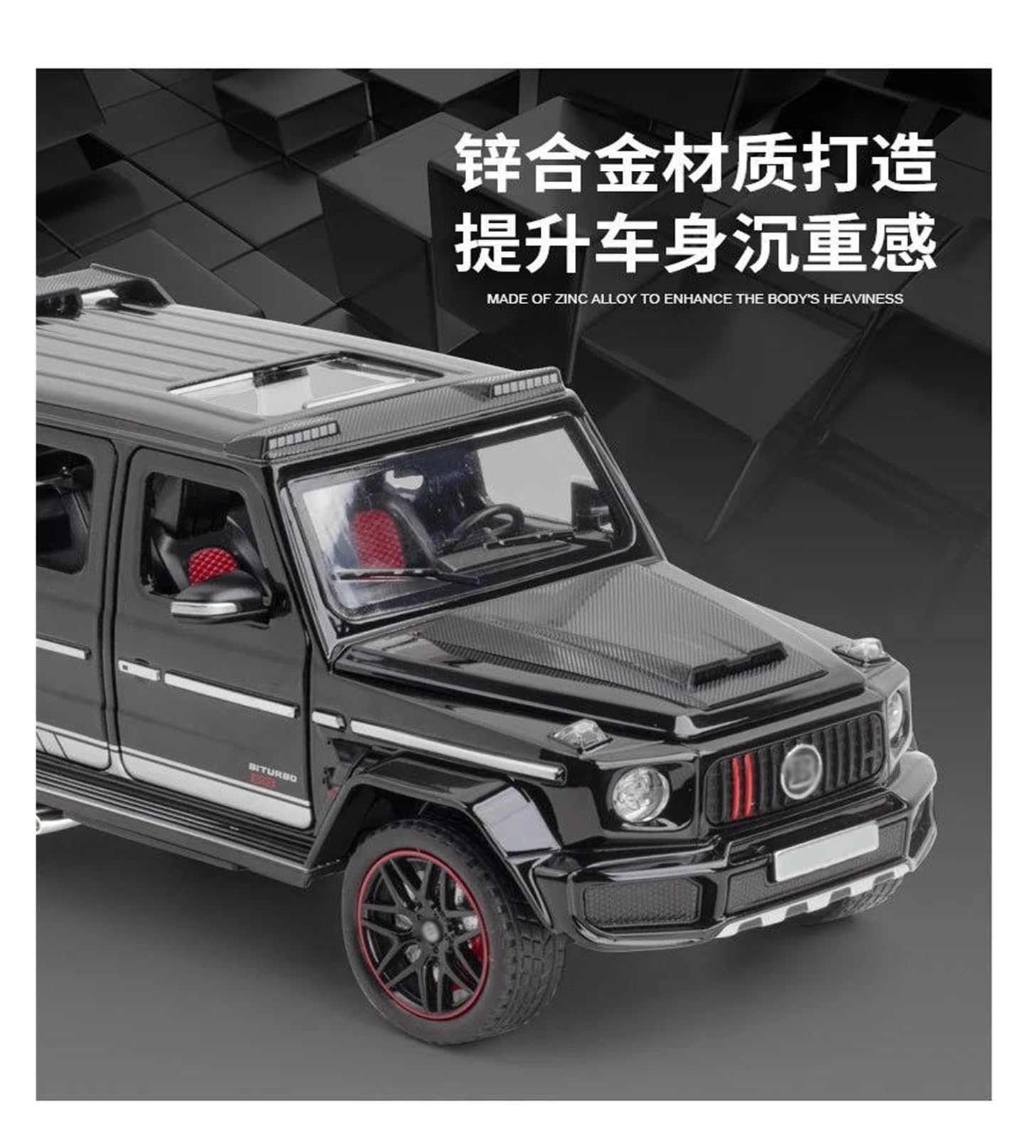 1/43 メルセデス・ベンツ Brabus G 800合金ミニカー Amazon.co.jp: ミニカーモデル に適合する メルセデス用ベンツブラバス