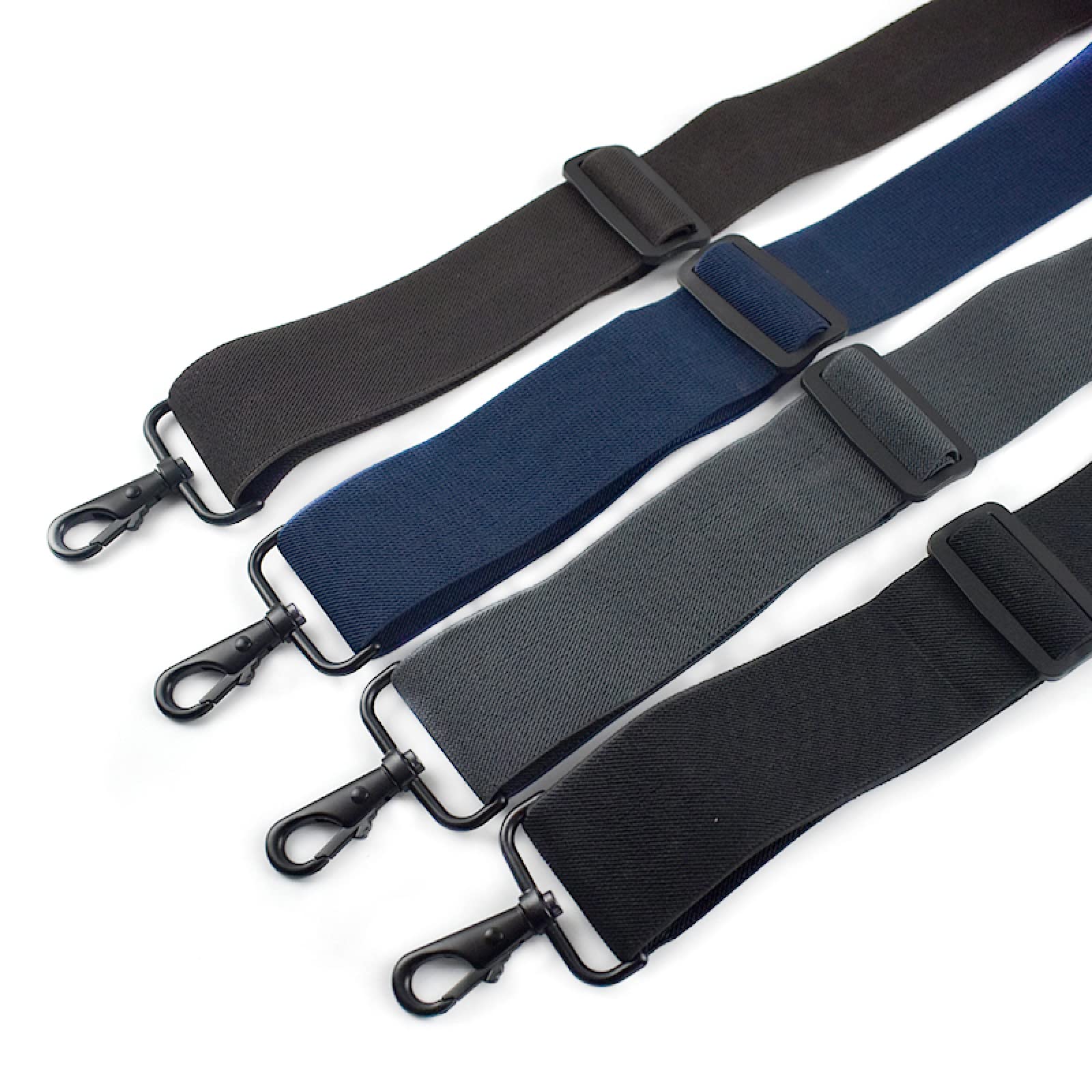 Bretelles for hommes, bretelles for hommes 5 * 120Cm mode large jarretelles for hommes noir crochet boucle extensible mâle travail bretelles accessoires
