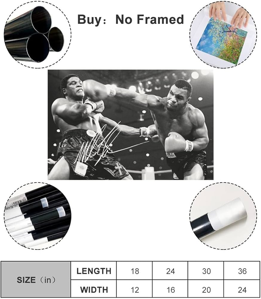 Affiche Boxe Vintage Poster Toile Gants De Boxe Vintage - Déco Murale Noir Et Blanc Pour Salon Ou Chambre Poster Boxe Vintage