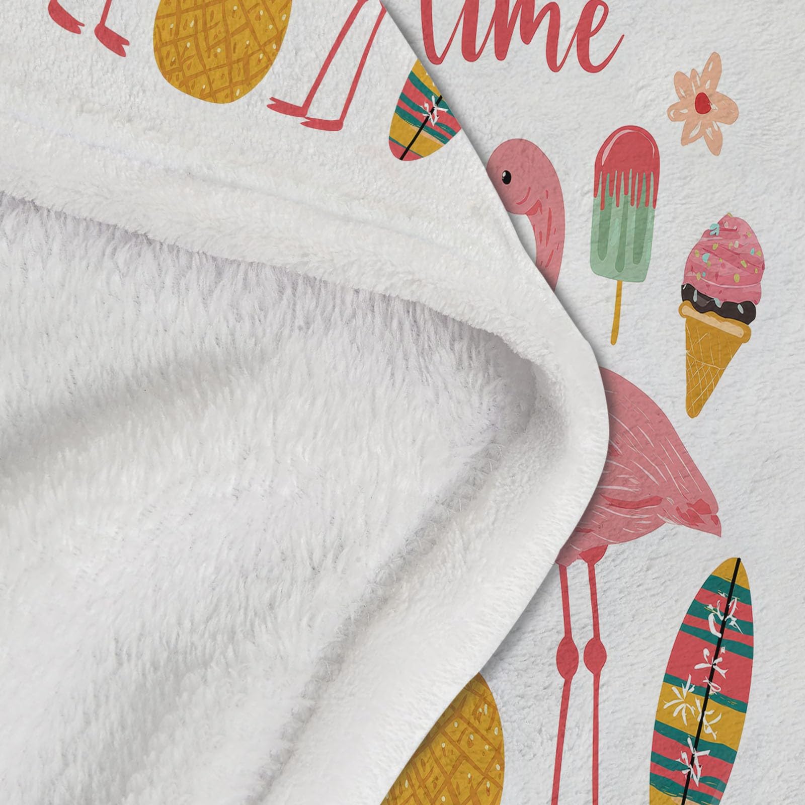 Kocyk Flamingo: świeży i niemowlęcy miękki polar na sofę pojedyncze podwójne różowe puszyste ciepłe zimowe koce polarowe dla dzieci dorosłych 220 x 240 cm