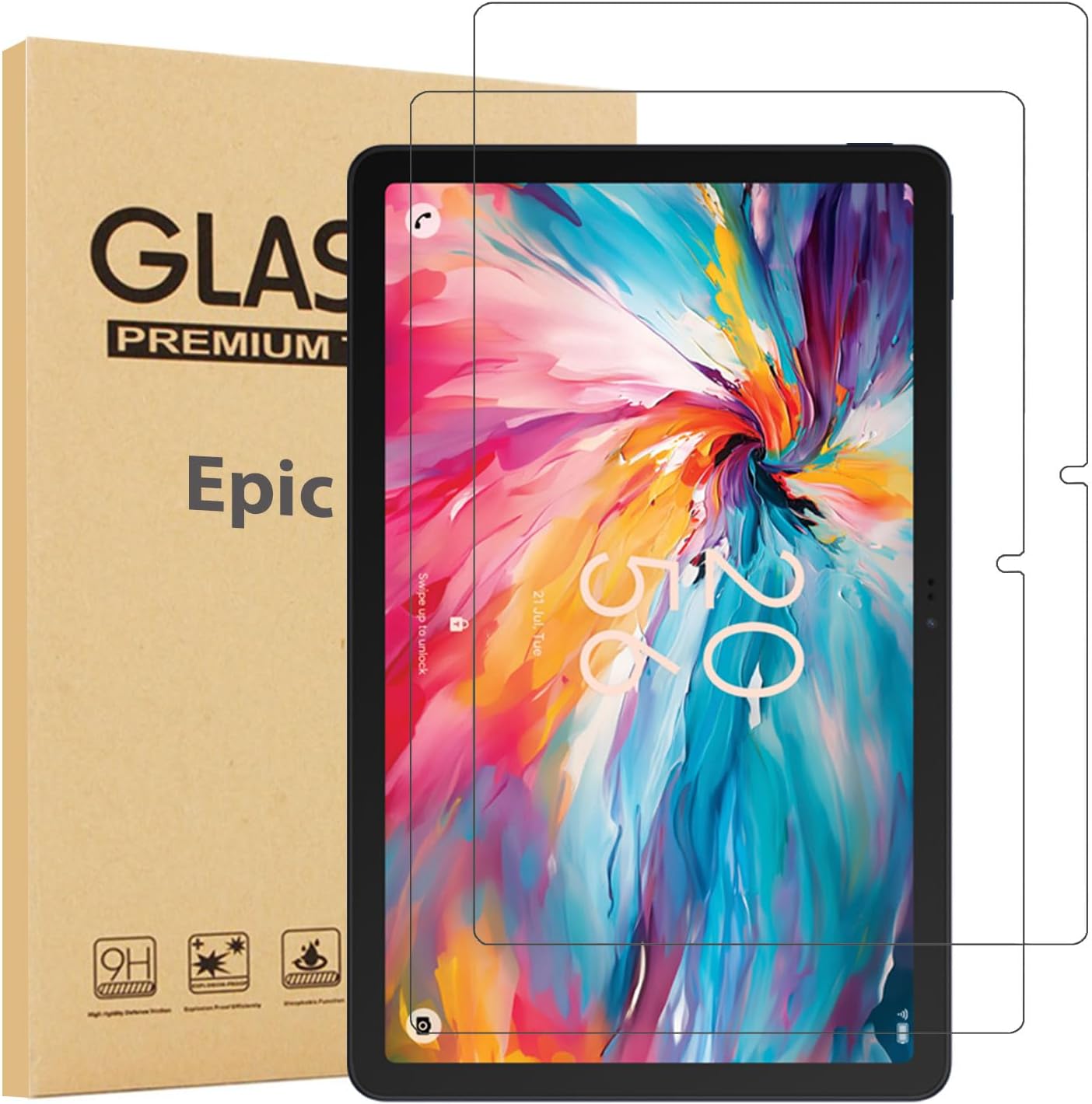 Protector de Pantalla de Vidrio Templado 9H para TCL TAB 10 NXTPAPER 5G