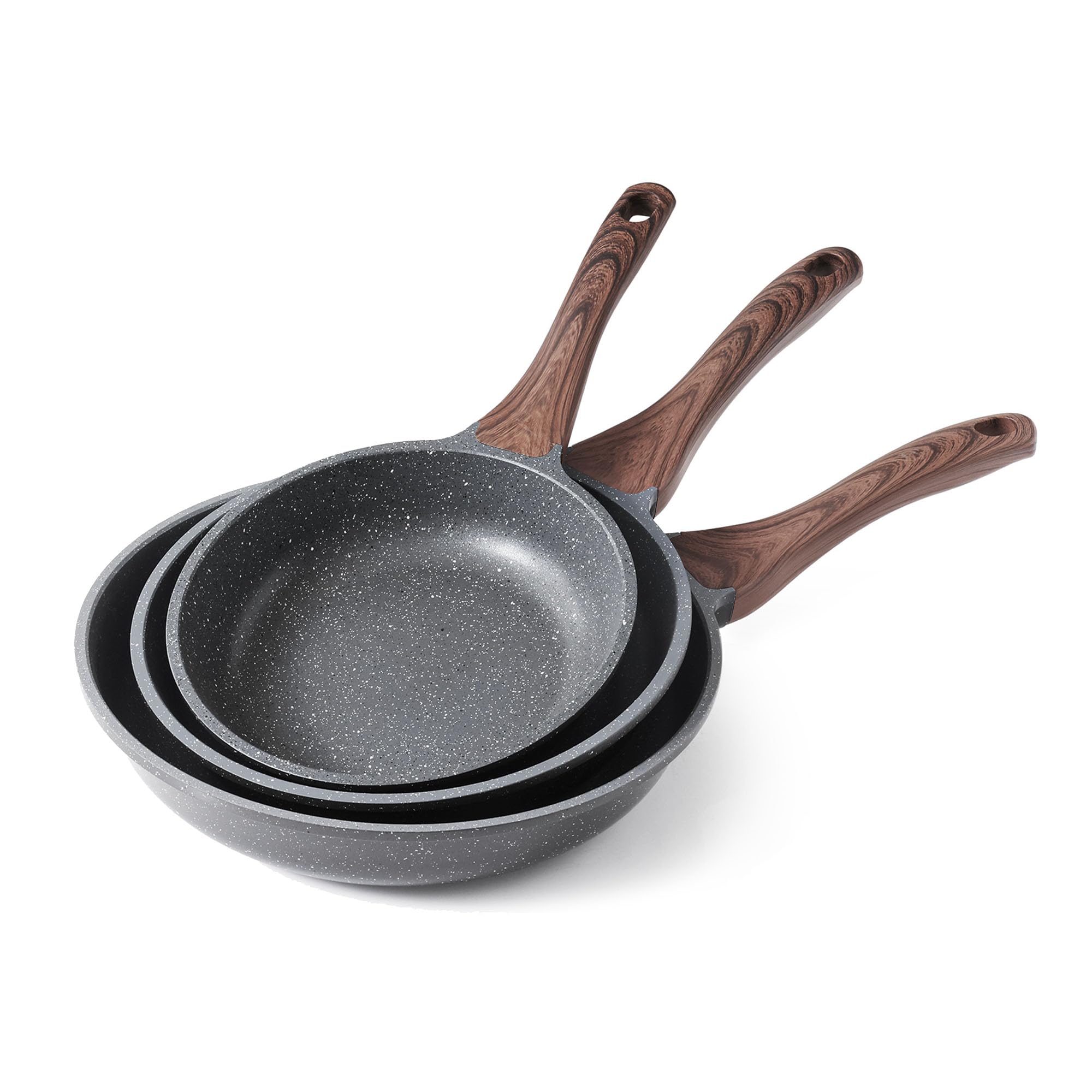 SENSARTE Nonstick Frying Pan Skillets 3-Piece