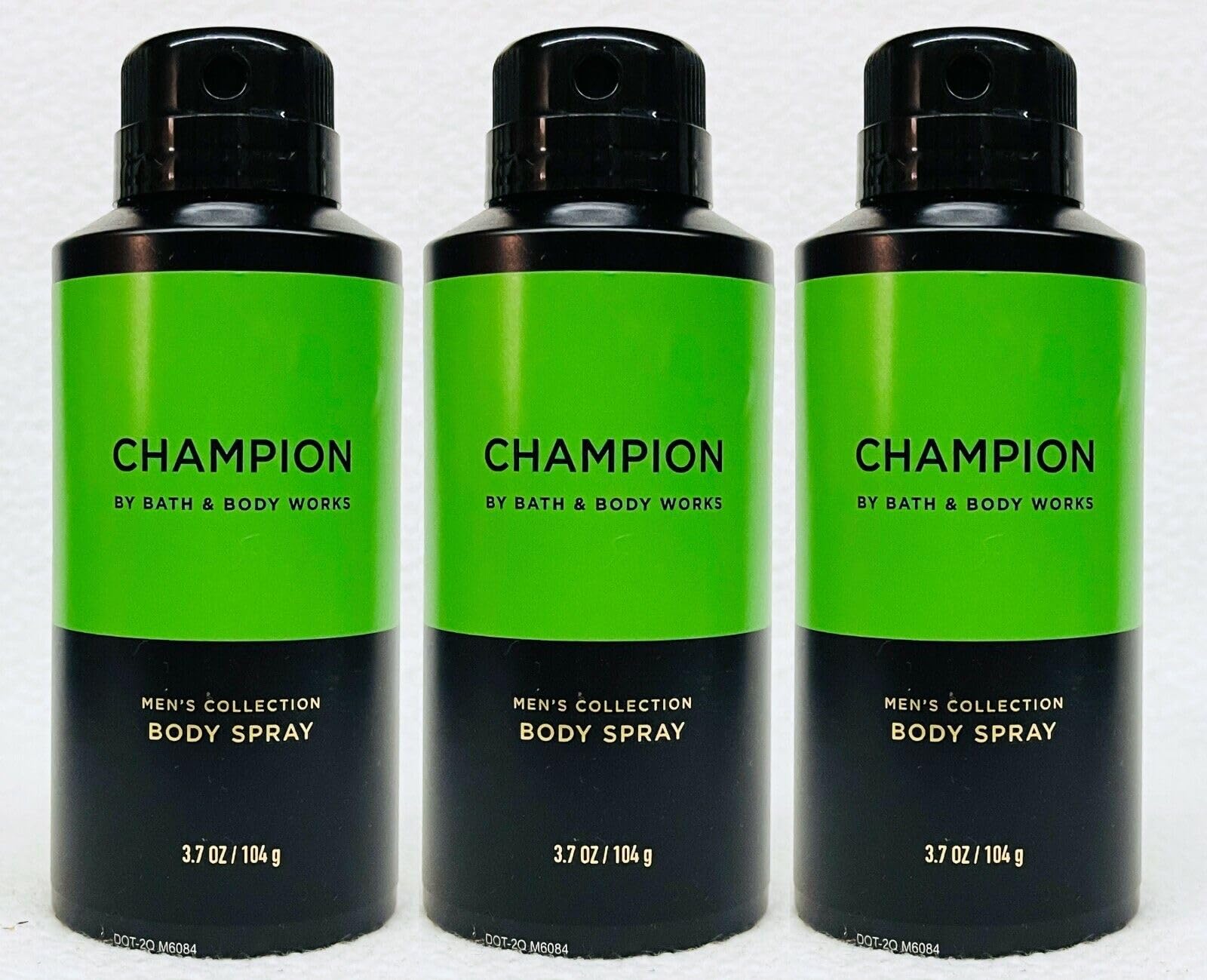 3 Men's Collection bath Body CHAMPION FOR MEN Deodorizing Body Spray Mist Perfume 3.7 oz