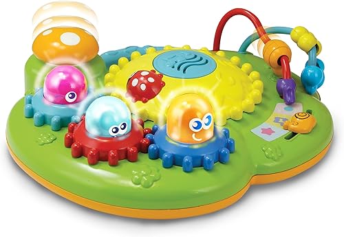 KiddoLab Centro de actividades Fun Ride Garden - Juguete sensorial de presionar y jugar con efectos de sonido y música, juguetes de aprendizaje para