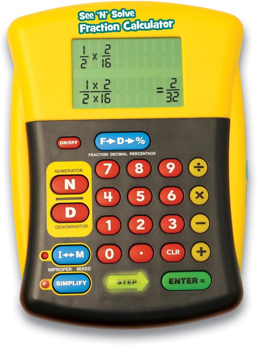 Educational Insights See 'N' Solve Fraction Calculator