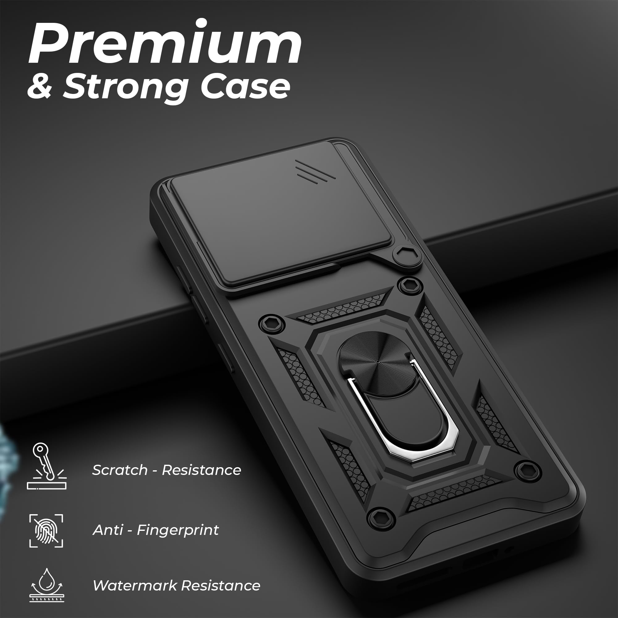 Realme 15 Pro Case - Armor Ring Stand Cover -3 Realme 15 Pro Case - Armor Ring Stand Cover -3