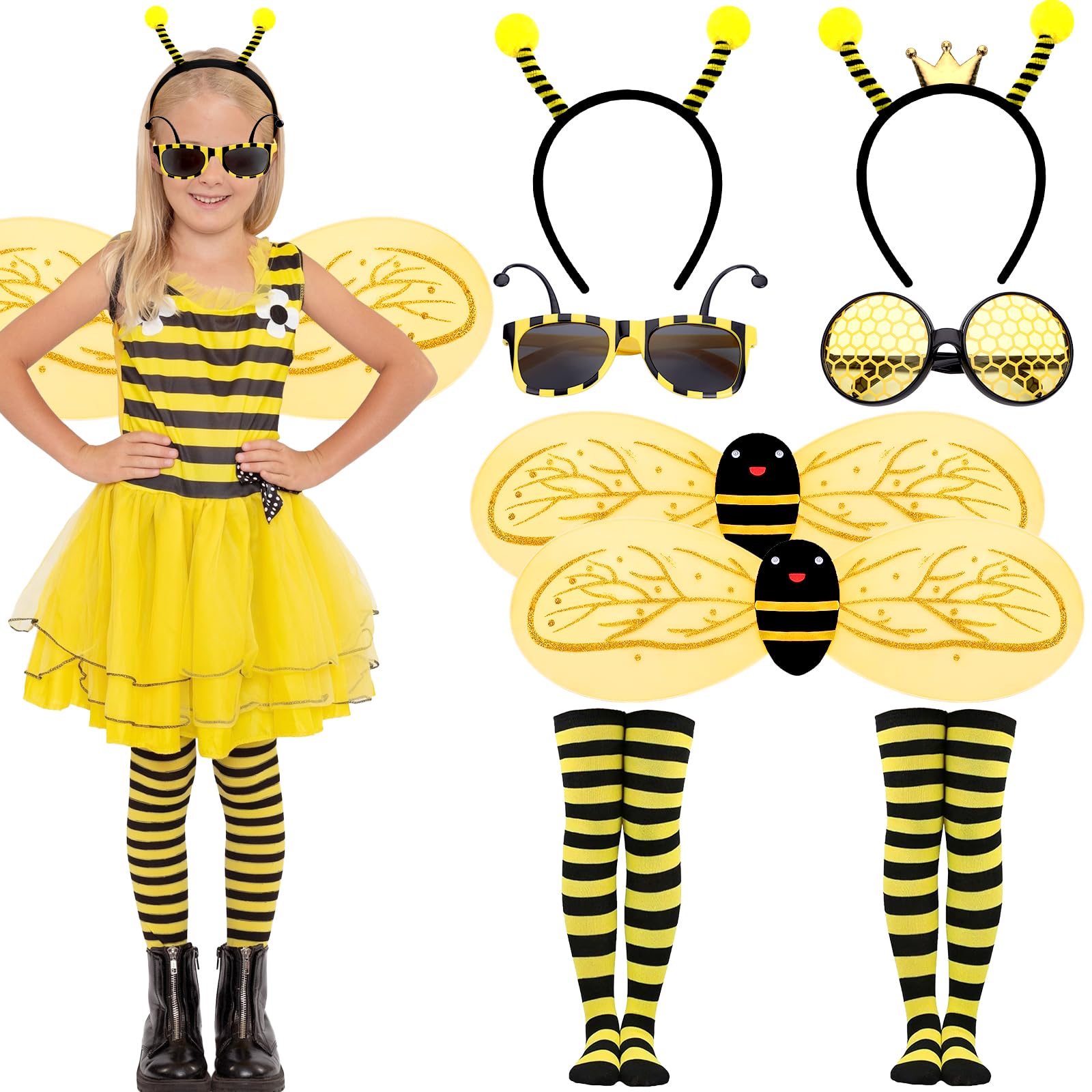 KMLGY 8 PCS Bee Costume Accessories