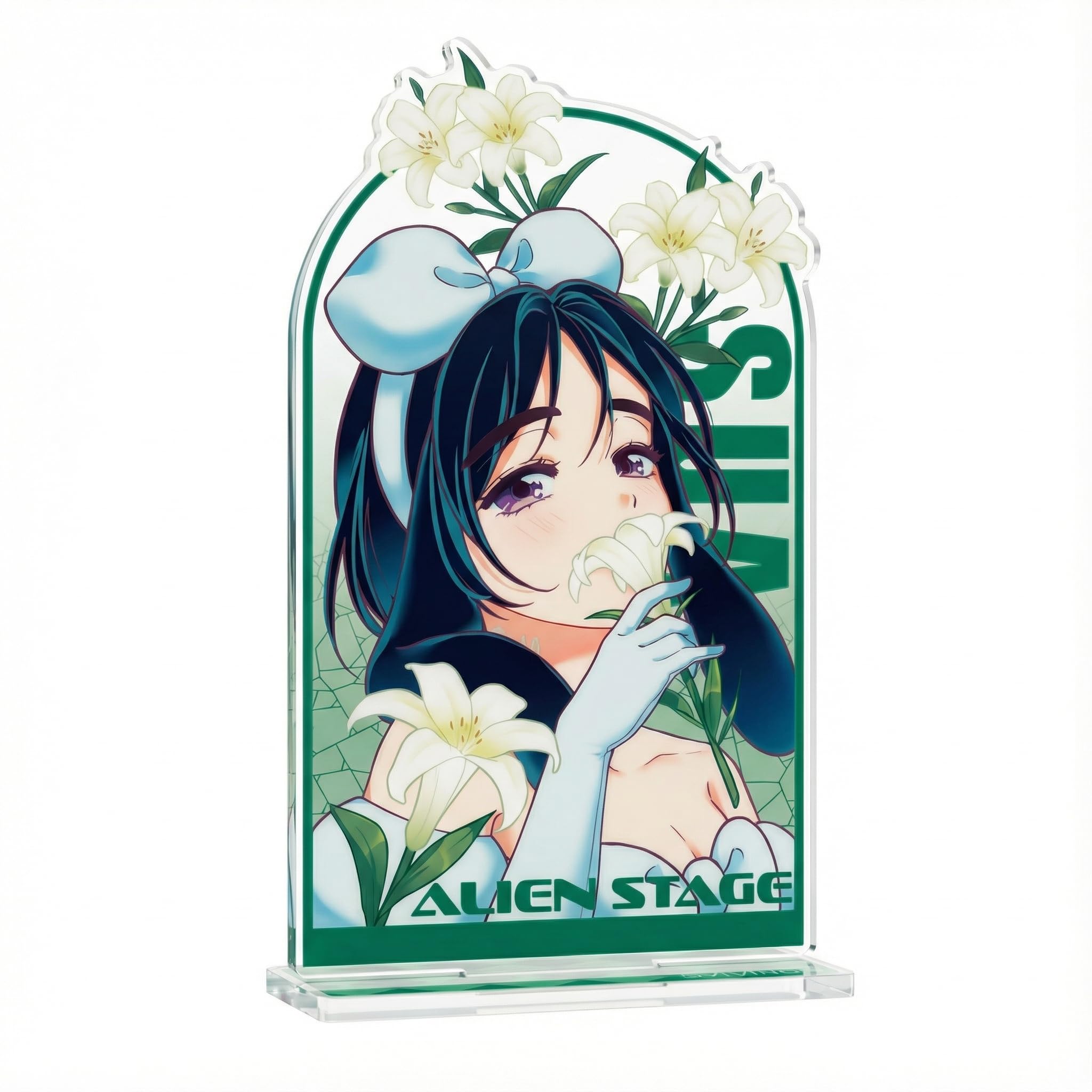 YJacuing Alien Stage Rabbit Series Acrylic Stand – 4.3 x 2 Inch Anime Desk Decor, Officially Licensed ALNST Tabletop Artwork (Sua)